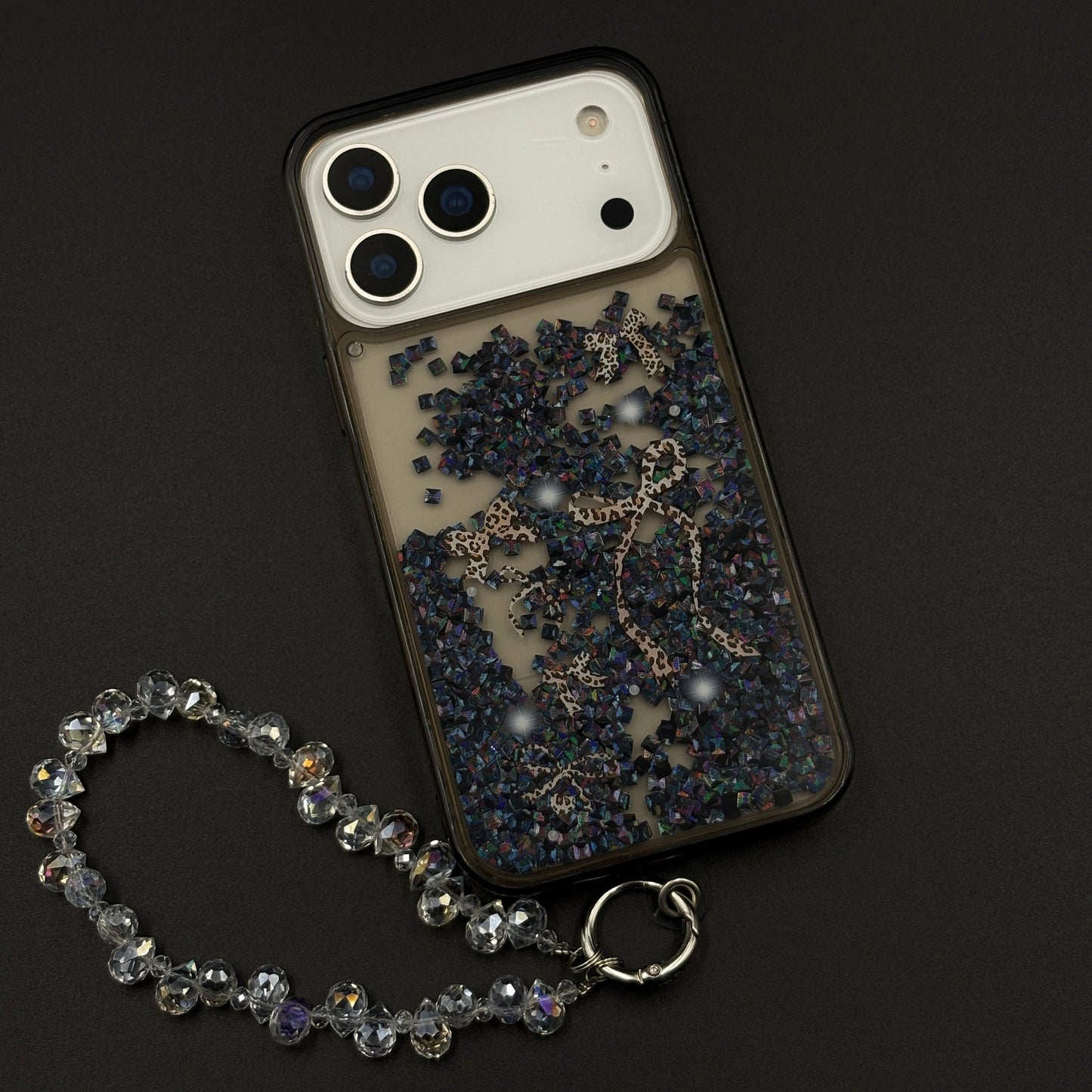Bow & Butterfly Bloom Confetti Floating Mobile Case Cover for iPhone 17 Series