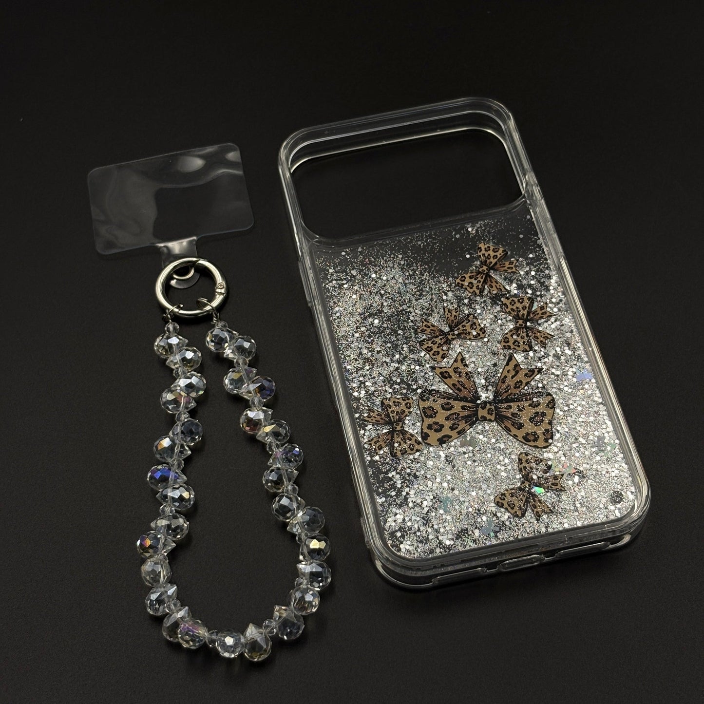 Bow & Butterfly Bloom Confetti Floating Mobile Case Cover for iPhone 17 Series