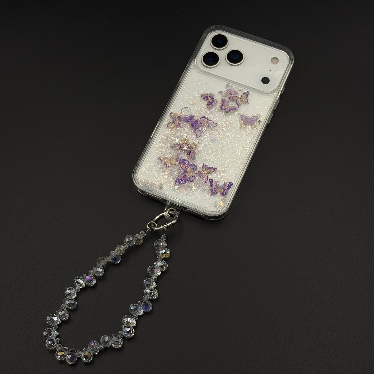 Bow & Butterfly Bloom Confetti Floating Mobile Case Cover for iPhone 17 Series