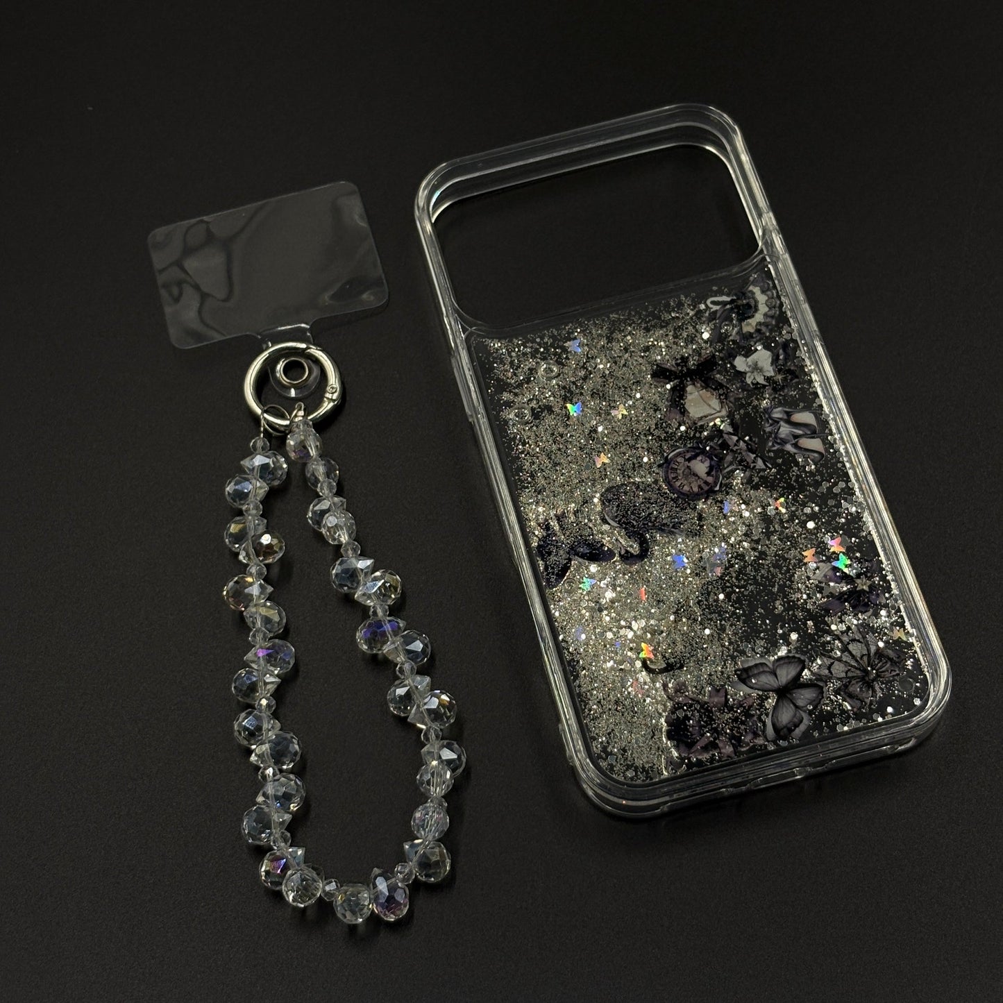 Bow & Butterfly Bloom Confetti Floating Mobile Case Cover for iPhone 17 Series