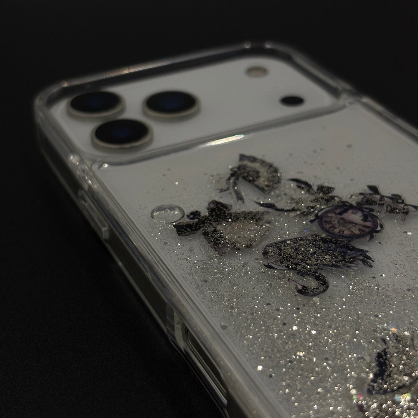 Bow & Butterfly Bloom Confetti Floating Mobile Case Cover for iPhone 17 Series