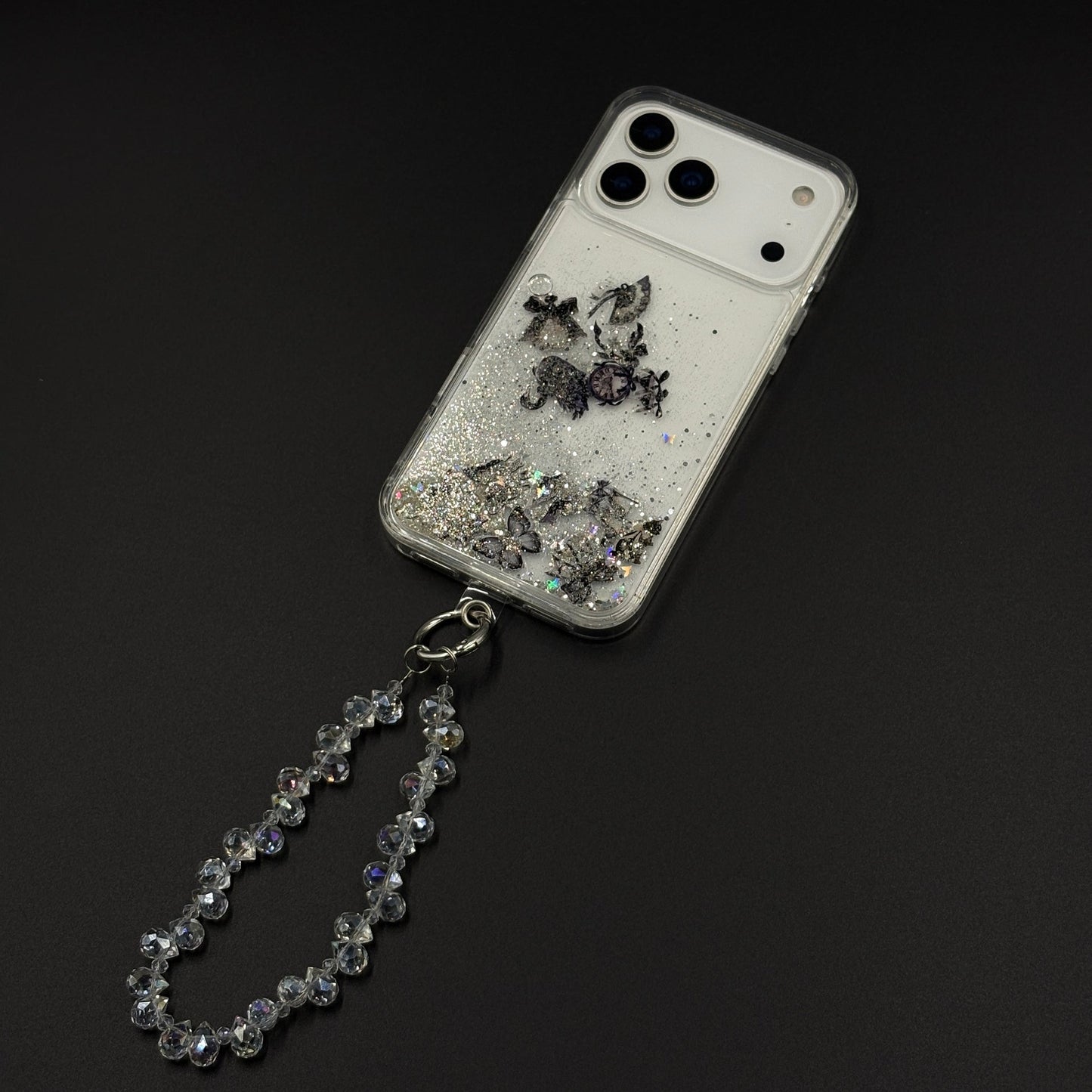 Bow & Butterfly Bloom Confetti Floating Mobile Case Cover for iPhone 17 Series