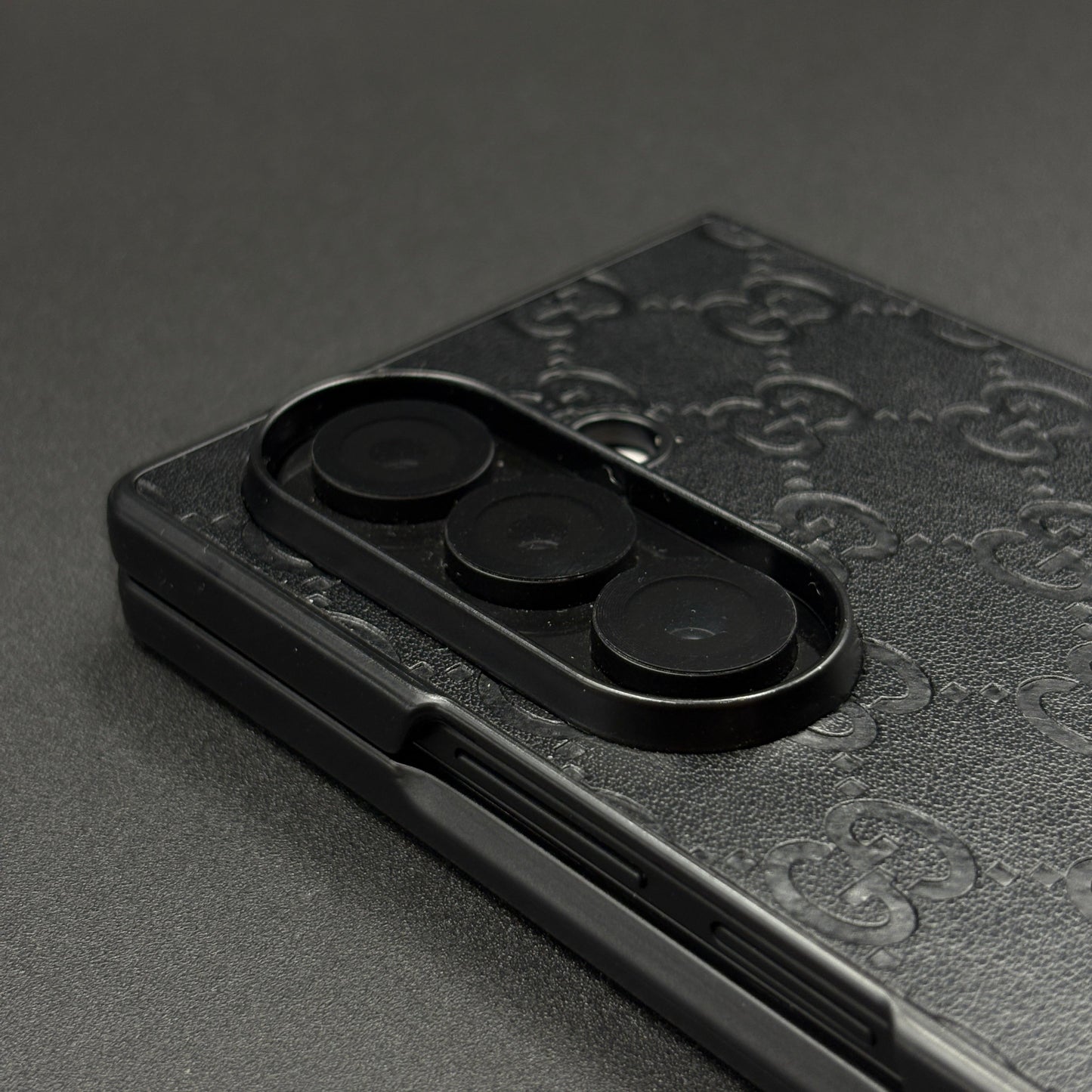 Luxury GG Pattern Leather Feel Case for Samsung Galaxy Z Fold 7 | Designer-Inspired Premium Back Cover