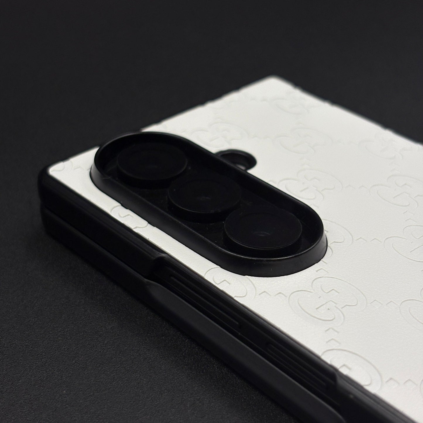 Luxury GG Pattern Leather Feel Case for Samsung Galaxy Z Fold 6 | Designer-Inspired Premium Back Cover