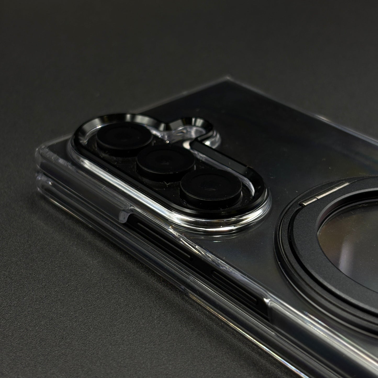 Premium Transparent Case with 360° Rotating Kickstand for Samsung Galaxy Z Fold 7 | No-Yellowing | Sleek Fit