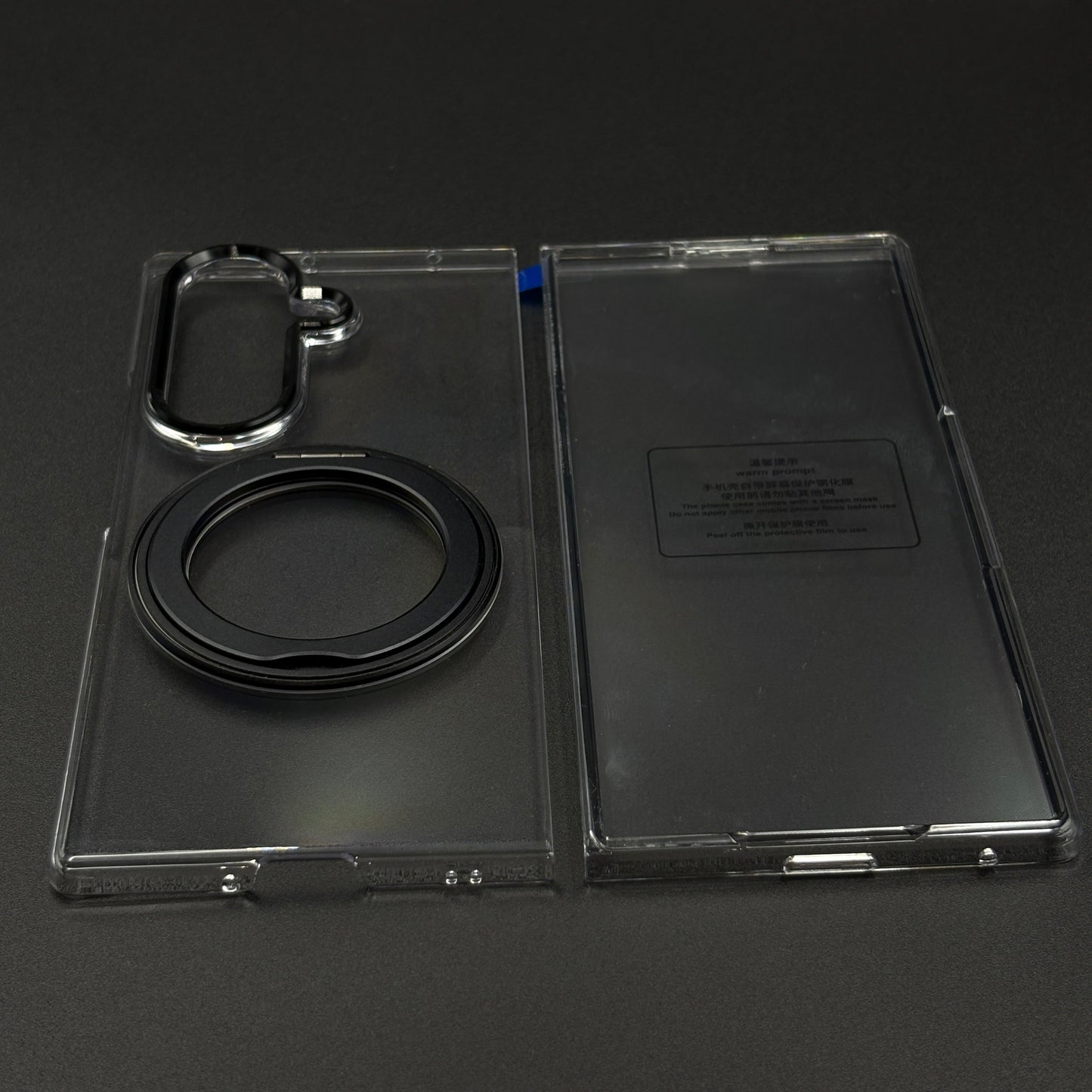 Premium Transparent Case with 360° Rotating Kickstand for Samsung Galaxy Z Fold 7 | No-Yellowing | Sleek Fit