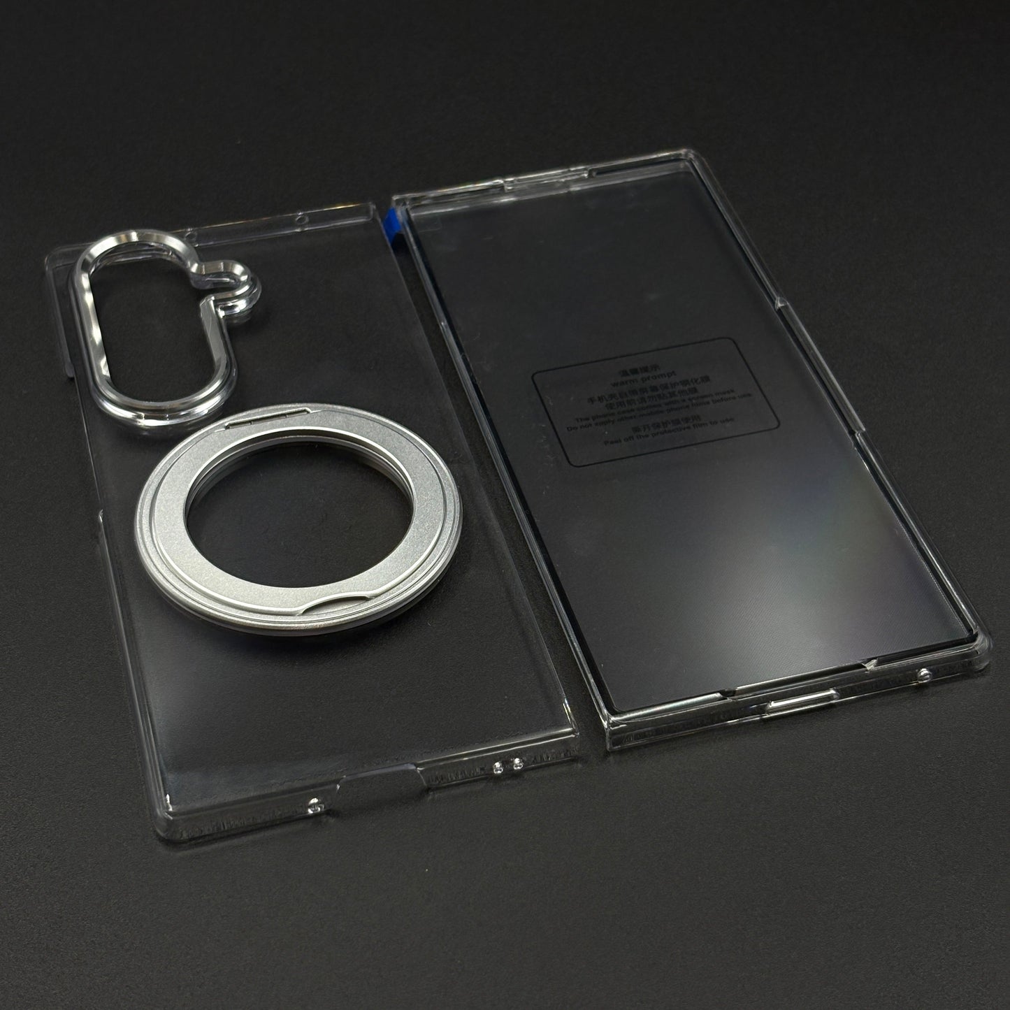 Premium Transparent Case with 360° Rotating Kickstand for Samsung Galaxy Z Fold 7 | No-Yellowing | Sleek Fit