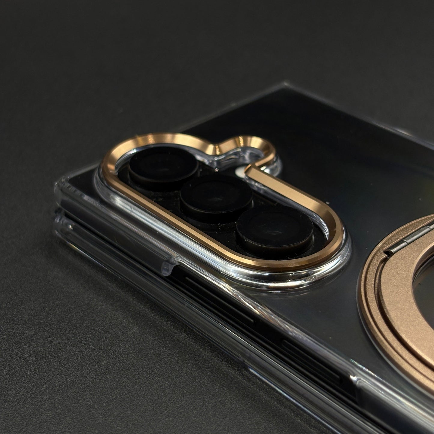 Premium Transparent Case with 360° Rotating Kickstand for Samsung Galaxy Z Fold 7 | No-Yellowing | Sleek Fit