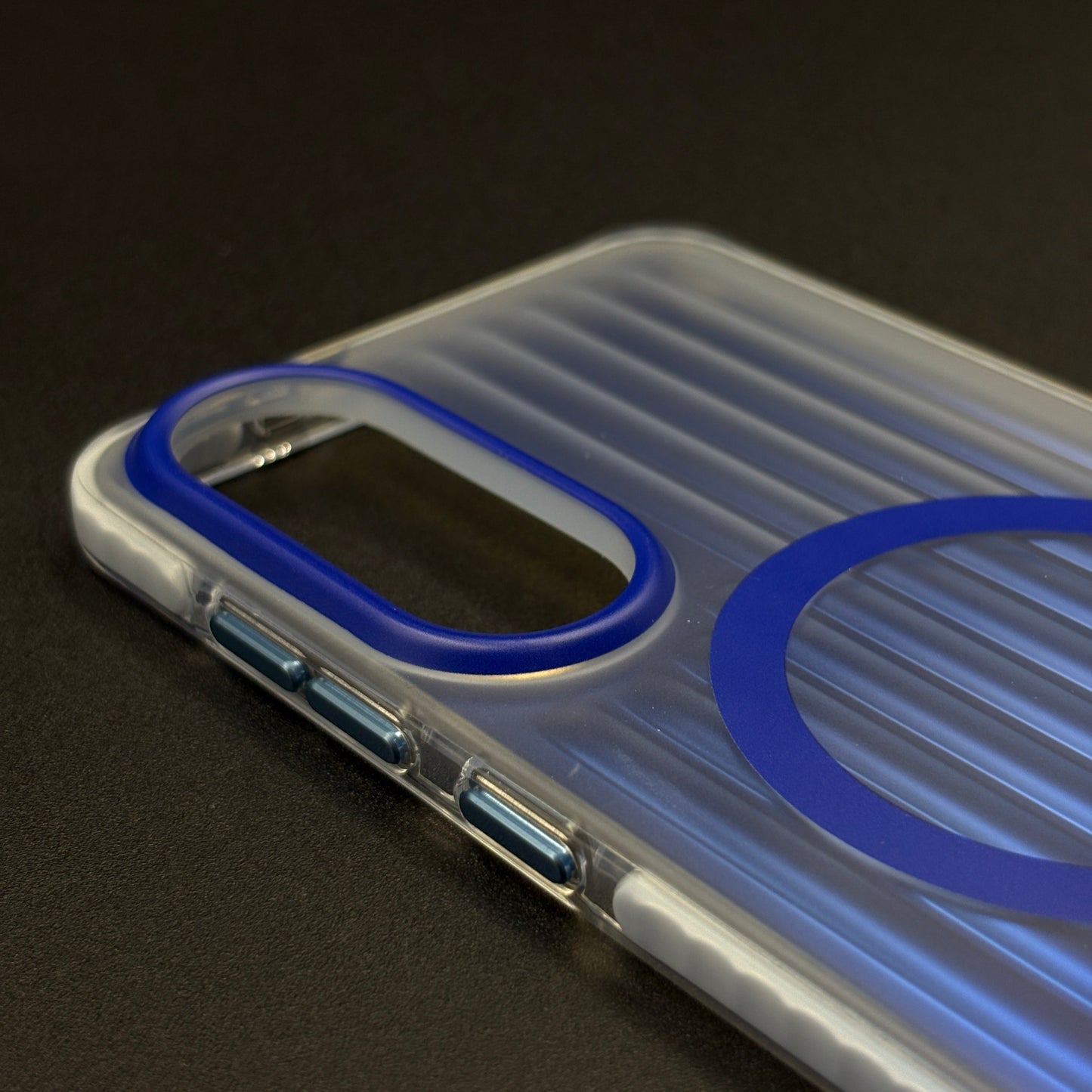 Smokey Matte MagSafe Case for Samsung Galaxy S25 Edge | Dual-Tone Vertical Grid Finish
