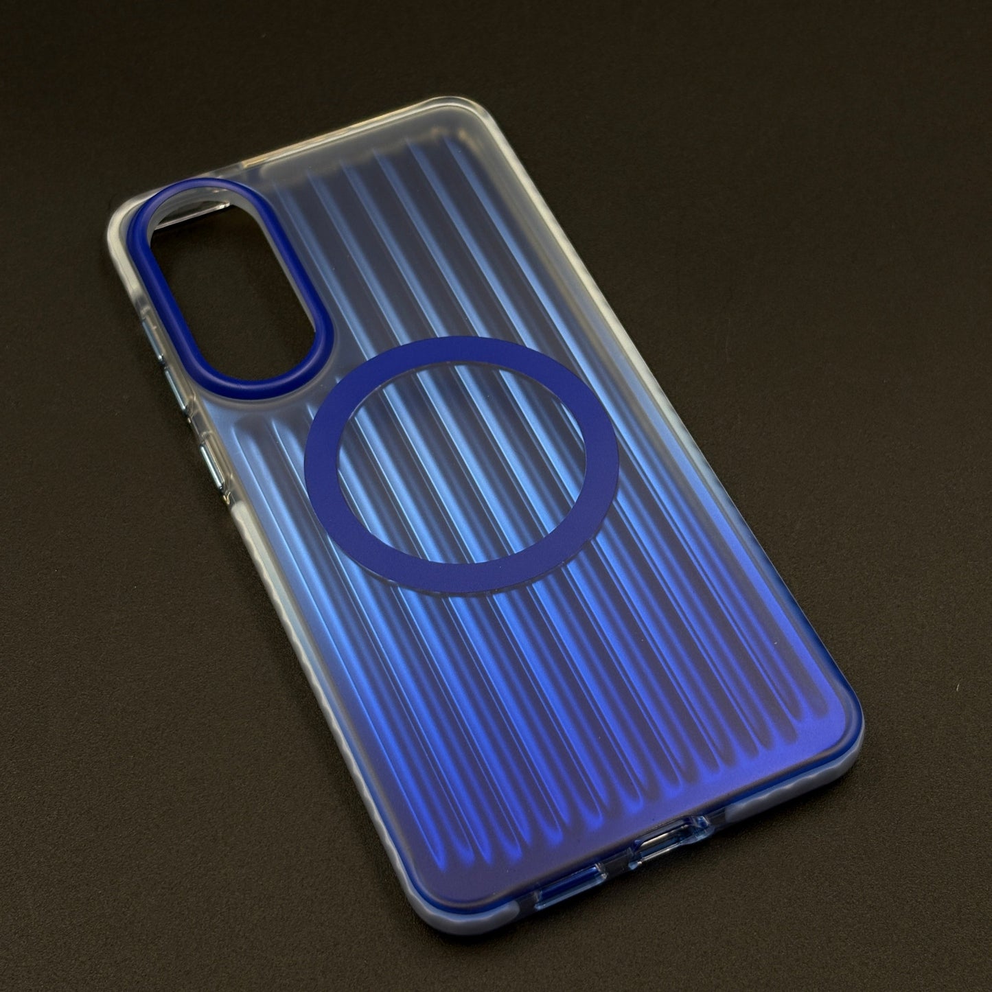Smokey Matte MagSafe Case for Samsung Galaxy S25 Edge | Dual-Tone Vertical Grid Finish