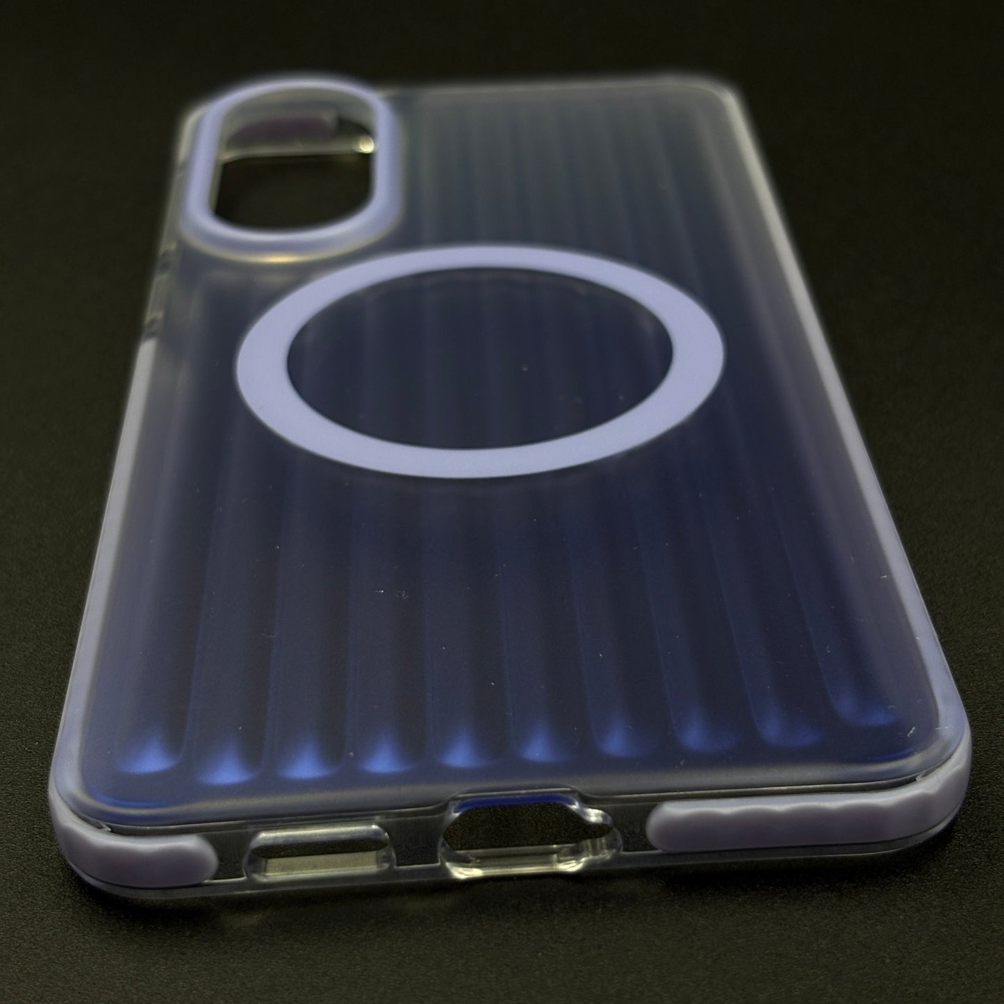 Smokey Matte MagSafe Case for Samsung Galaxy S25 Edge | Dual-Tone Vertical Grid Finish