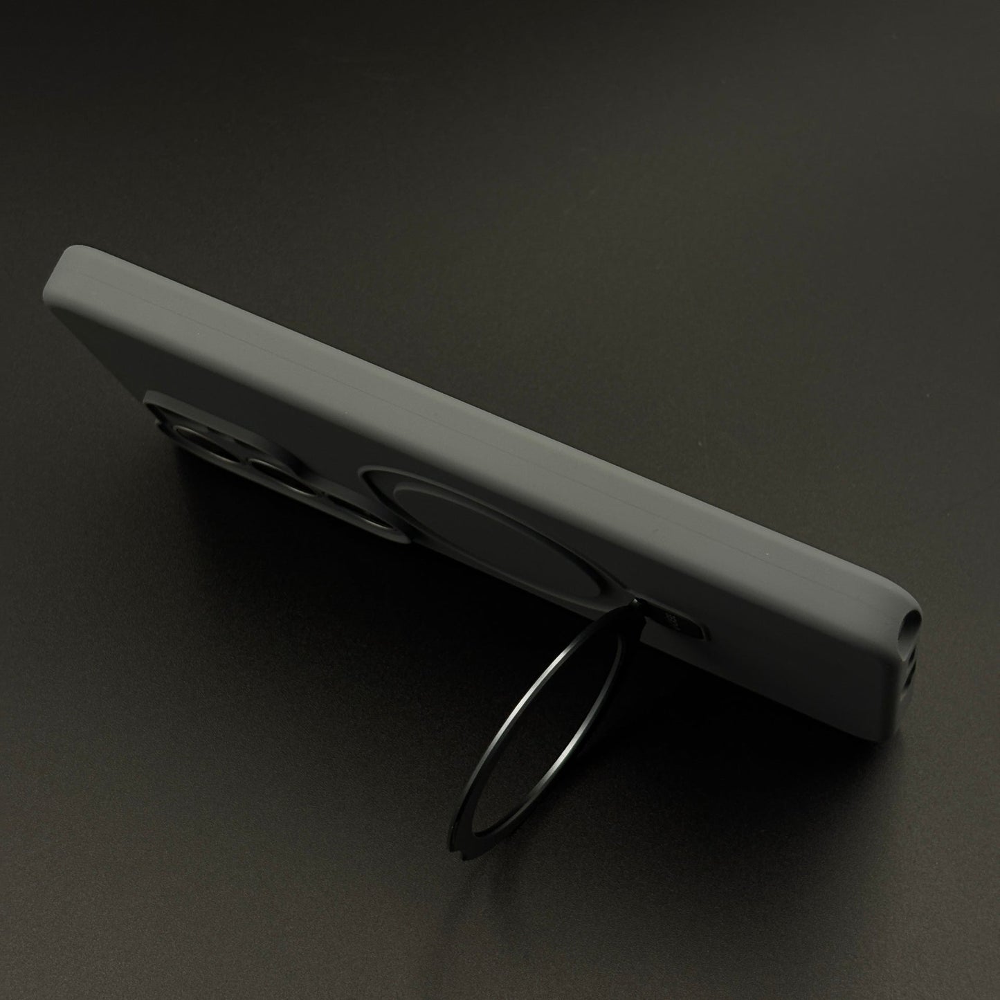 Camera Protection Silk Feel Silicone MagSafe Case with Metal Stand for Samsung Galaxy S26 Ultra