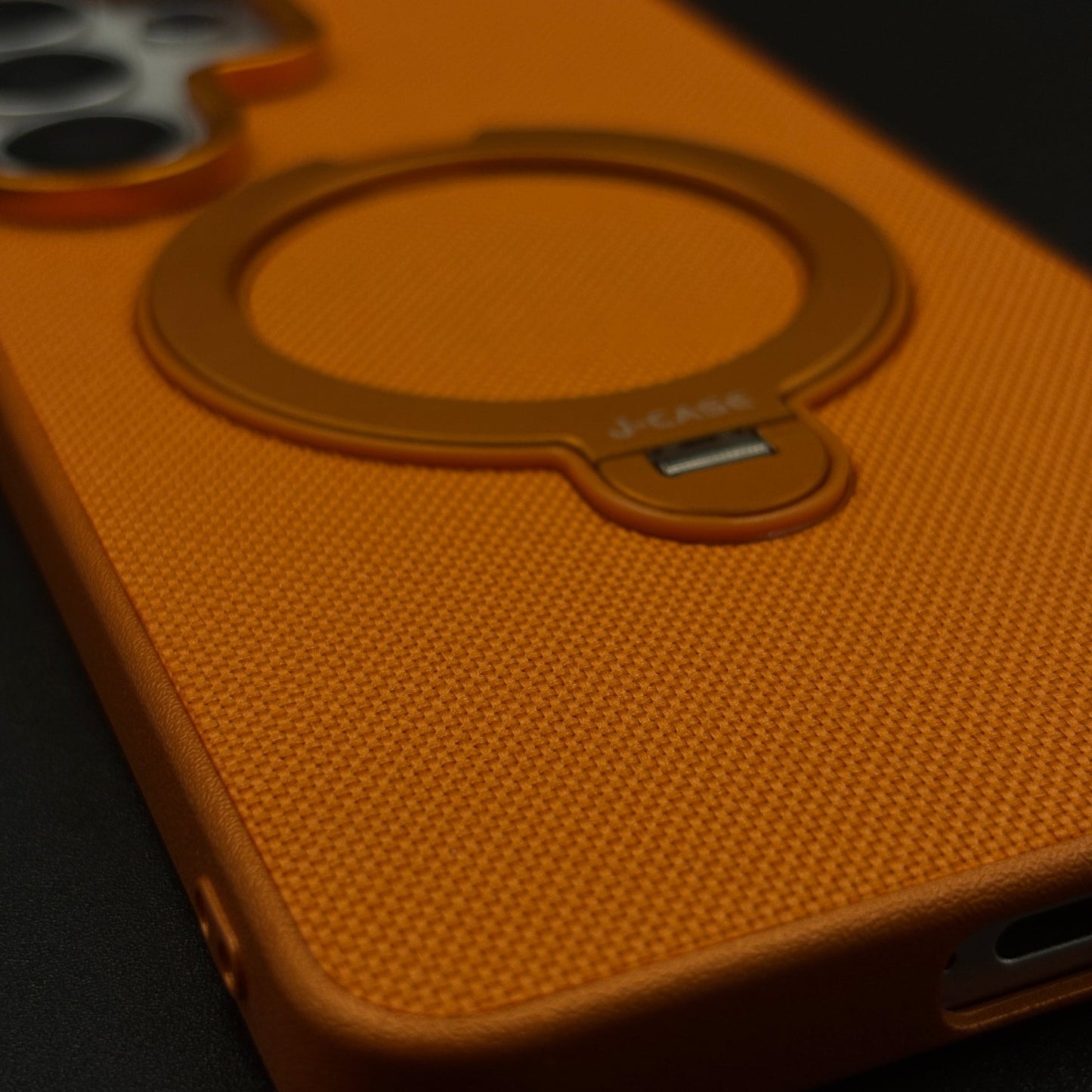 Dotted Carbon Texture Metal Stand MagSafe Case for Samsung Galaxy S26 Ultra