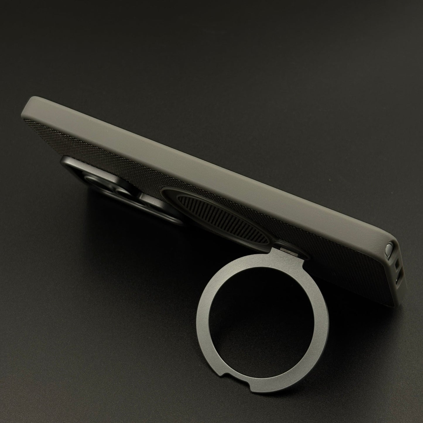 Dotted Carbon Texture Metal Stand MagSafe Case for Samsung Galaxy S26 Ultra