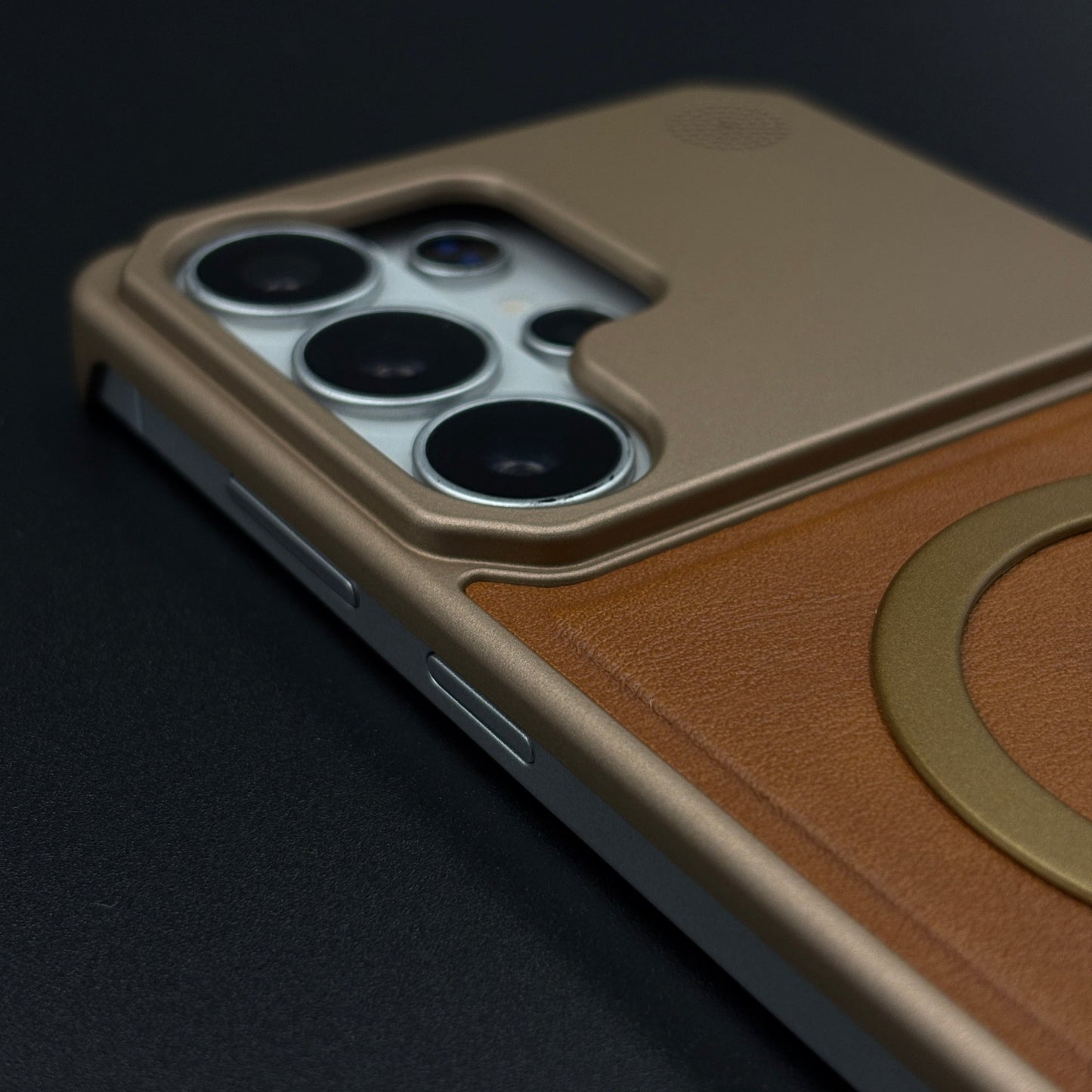Luxury Leather MagSafe Case for Samsung Galaxy S26 Ultra | AeroFlex Hard Borderless Design