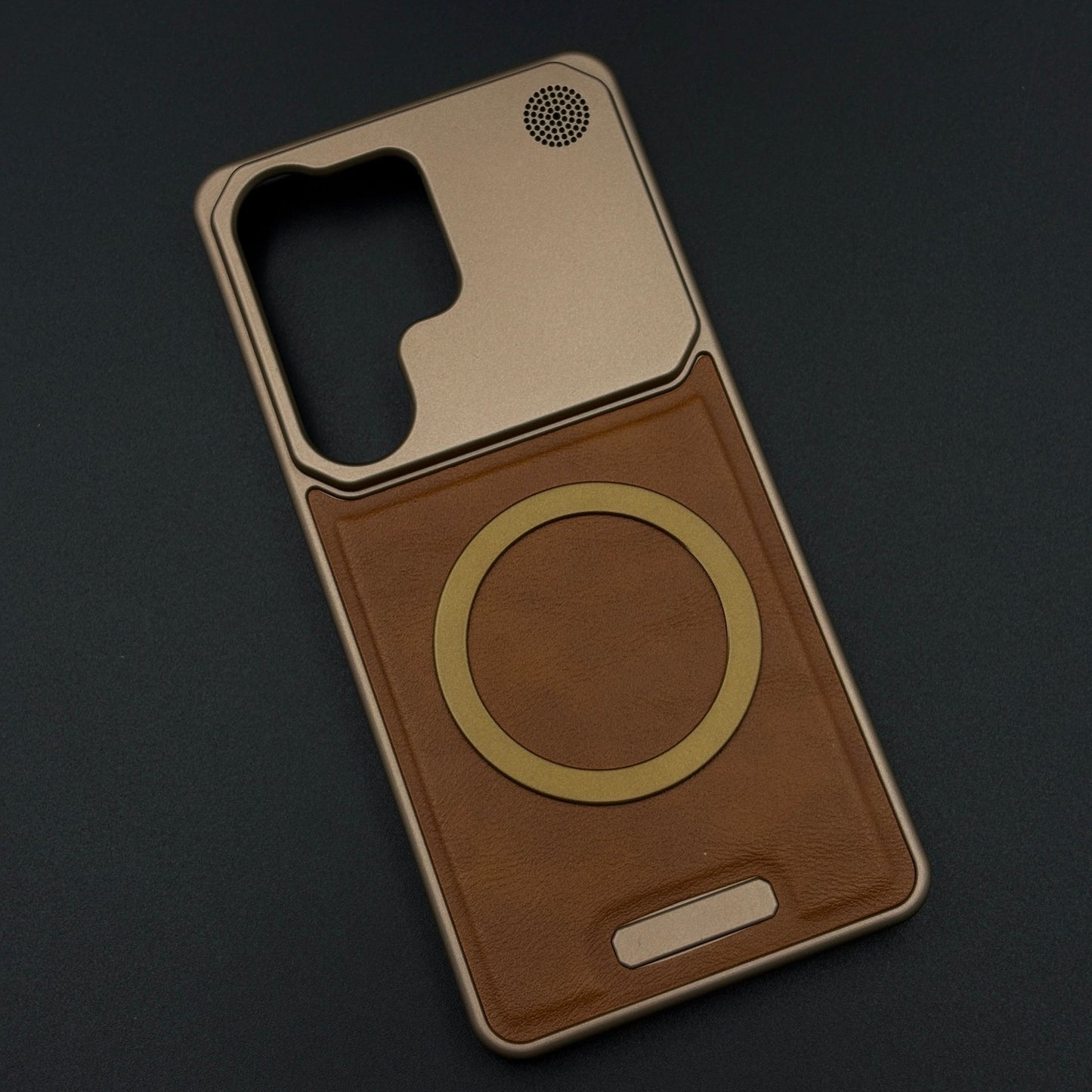 Luxury Leather MagSafe Case for Samsung Galaxy S26 Ultra | AeroFlex Hard Borderless Design
