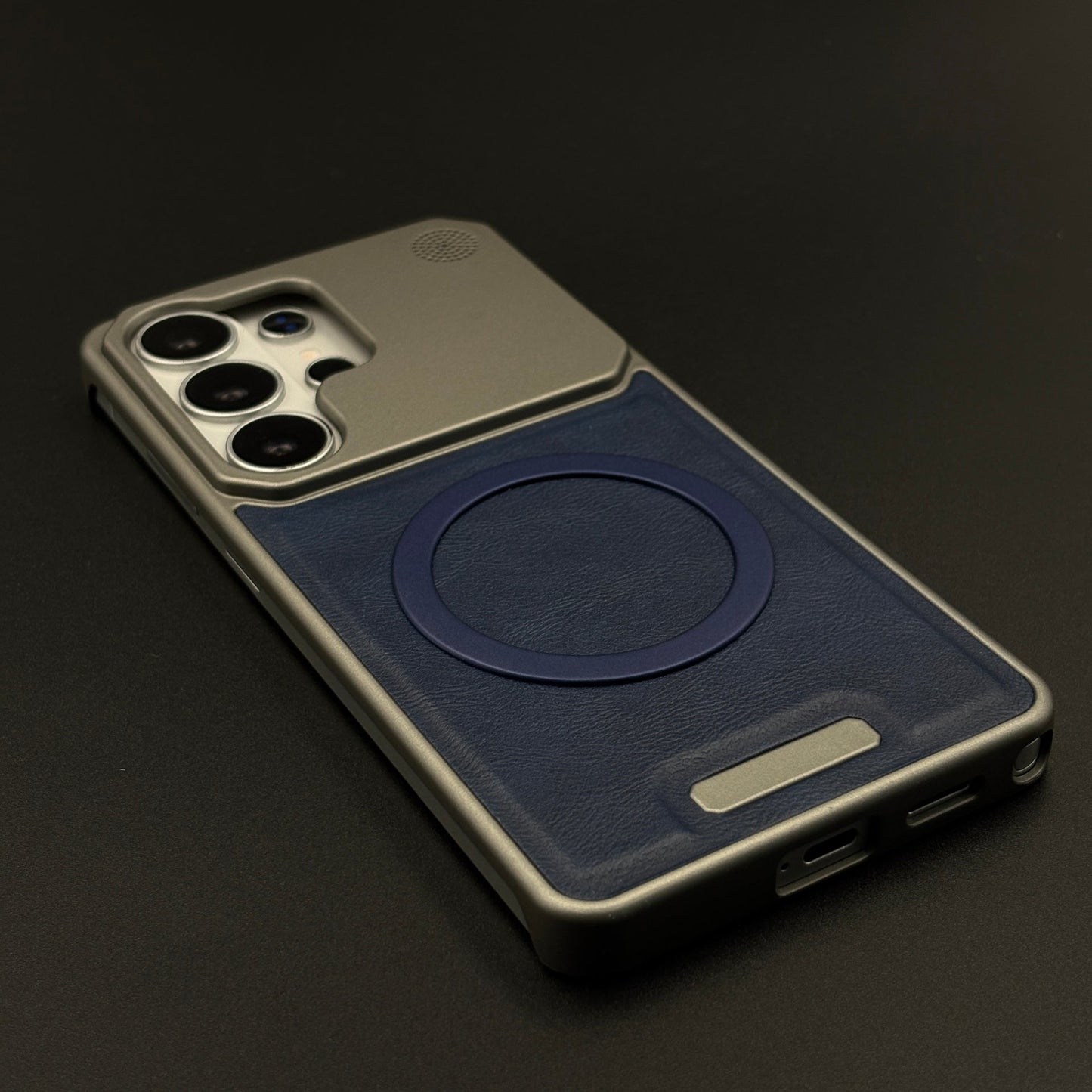 Luxury Leather MagSafe Case for Samsung Galaxy S26 Ultra | AeroFlex Hard Borderless Design