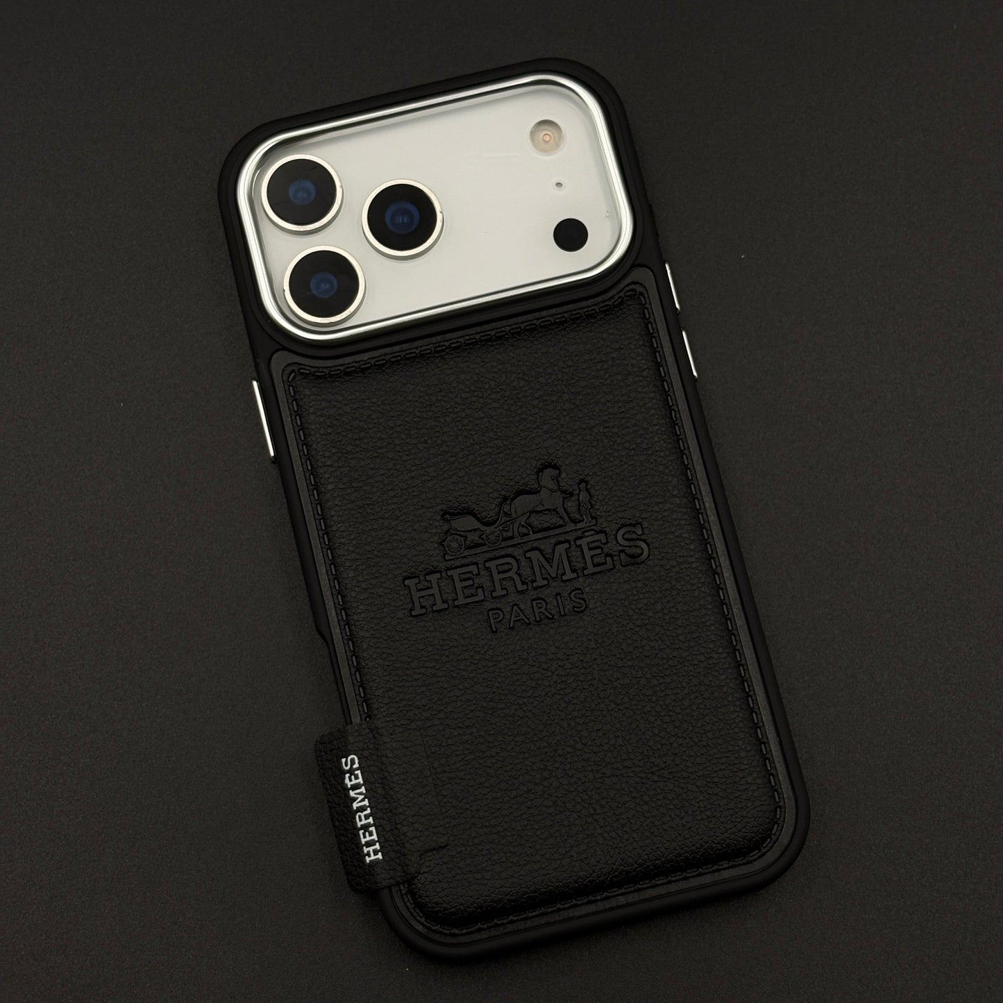 HMS Paris Embossed Leather Case for iPhone 17 Series