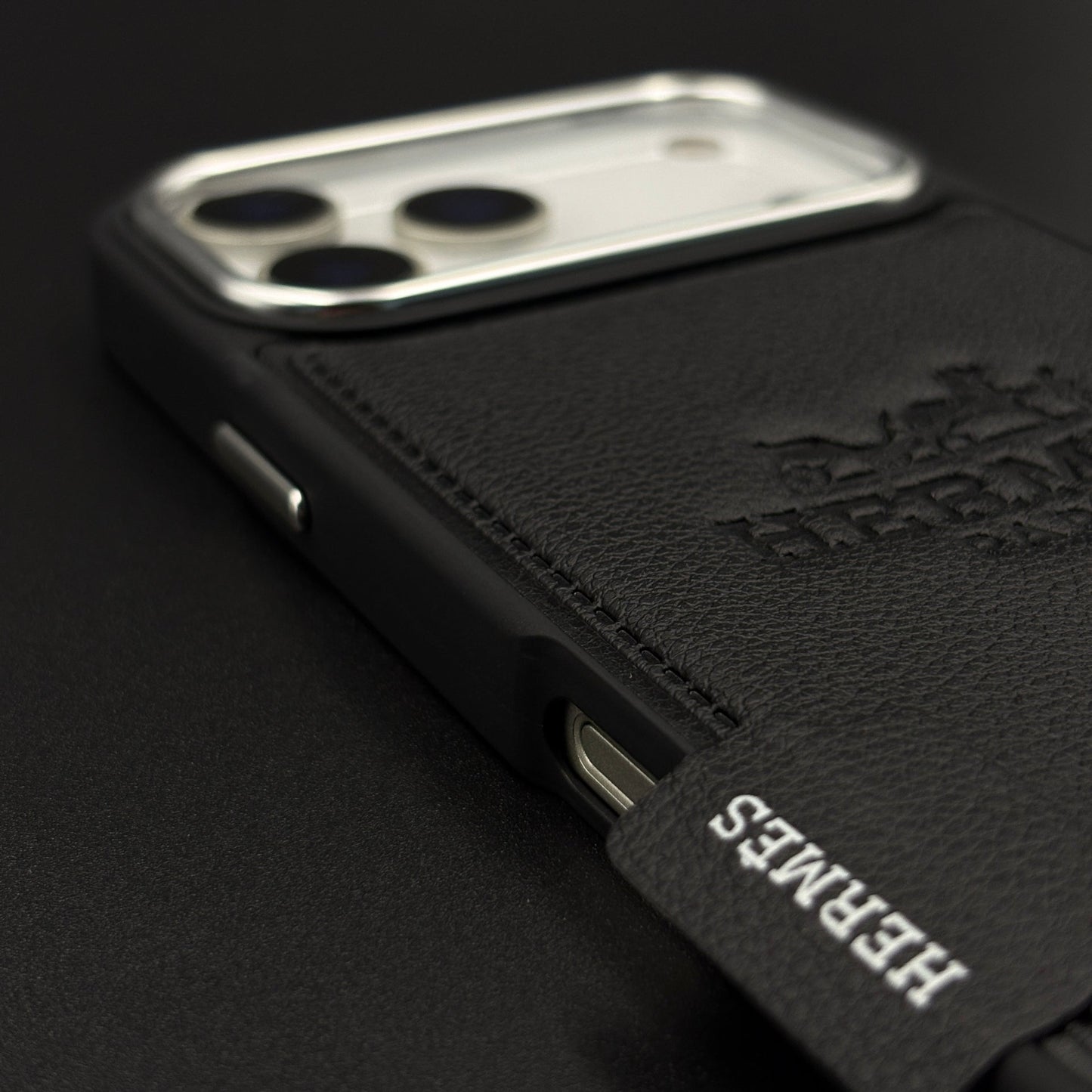 HMS Paris Embossed Leather Case for iPhone 17 Series