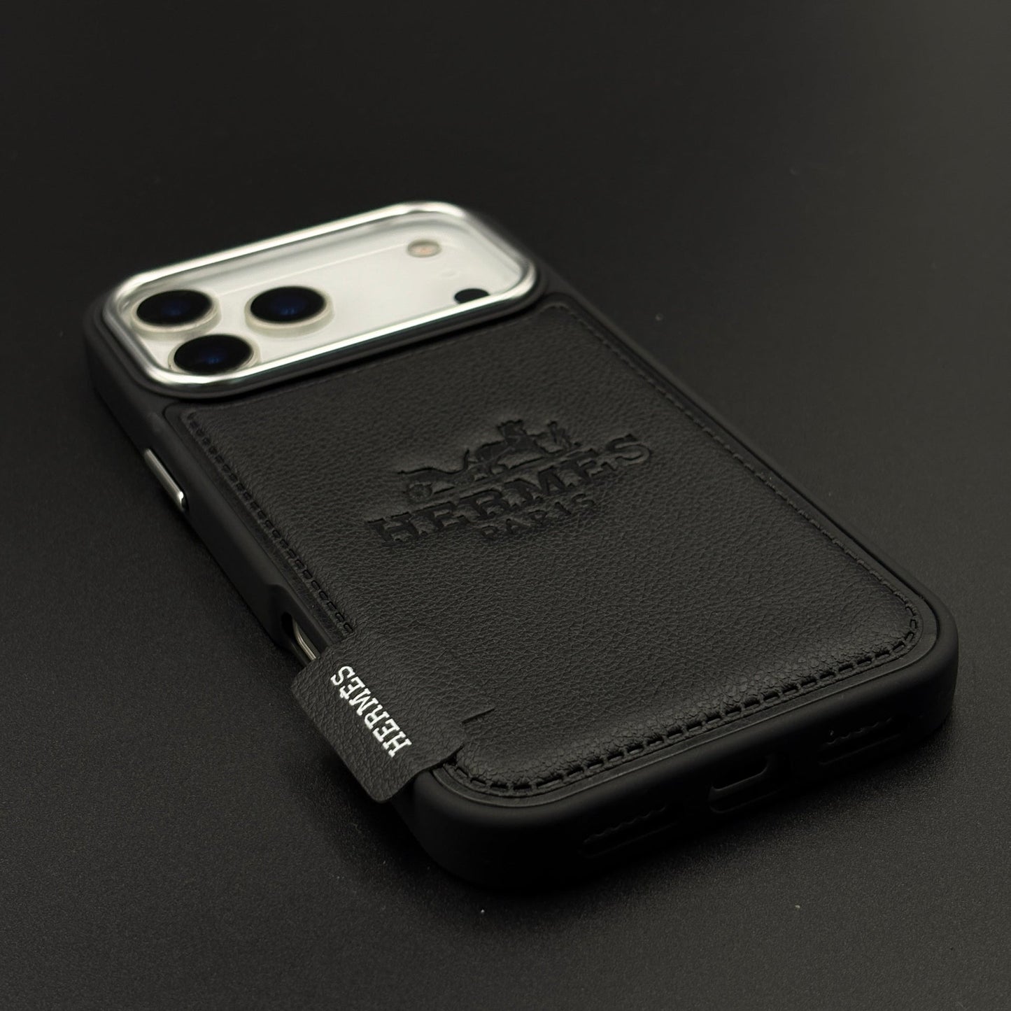 HMS Paris Embossed Leather Case for iPhone 17 Series