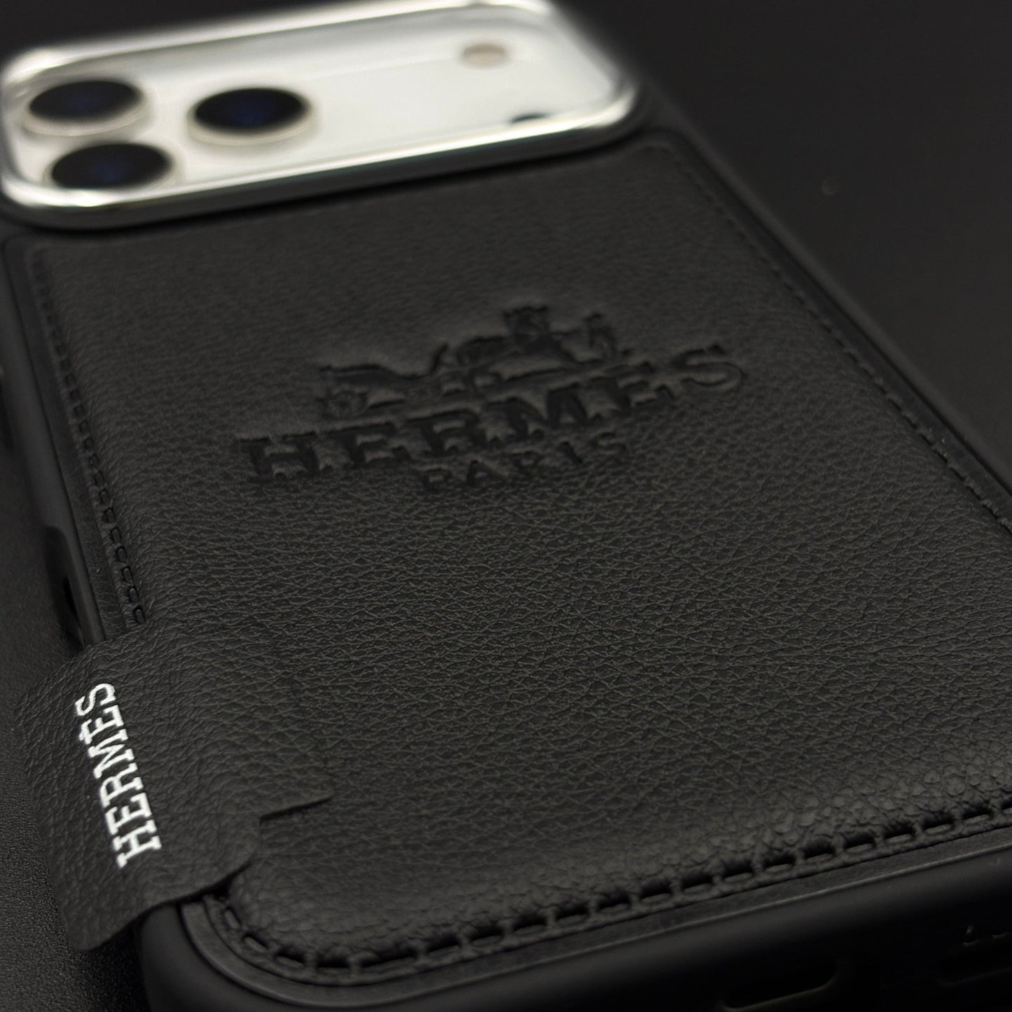HMS Paris Embossed Leather Case for iPhone 17 Series