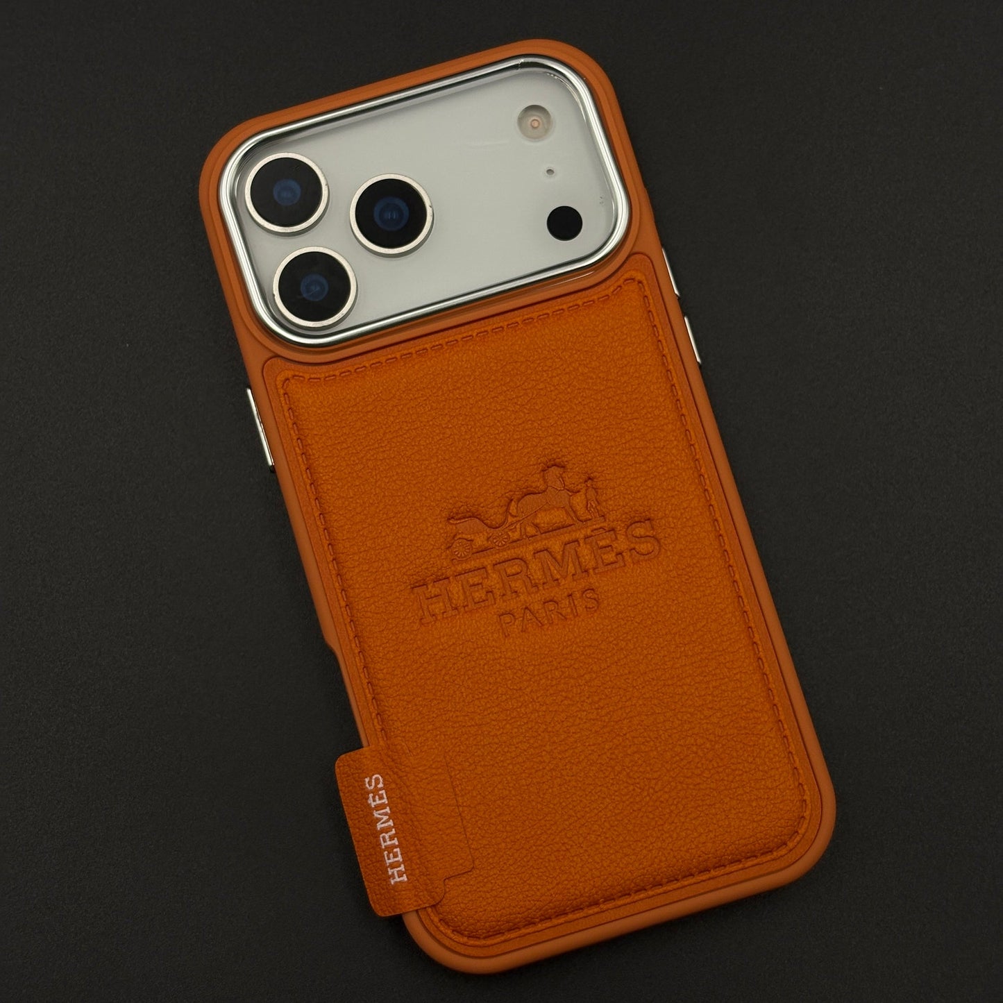 HMS Paris Embossed Leather Case for iPhone 17 Series