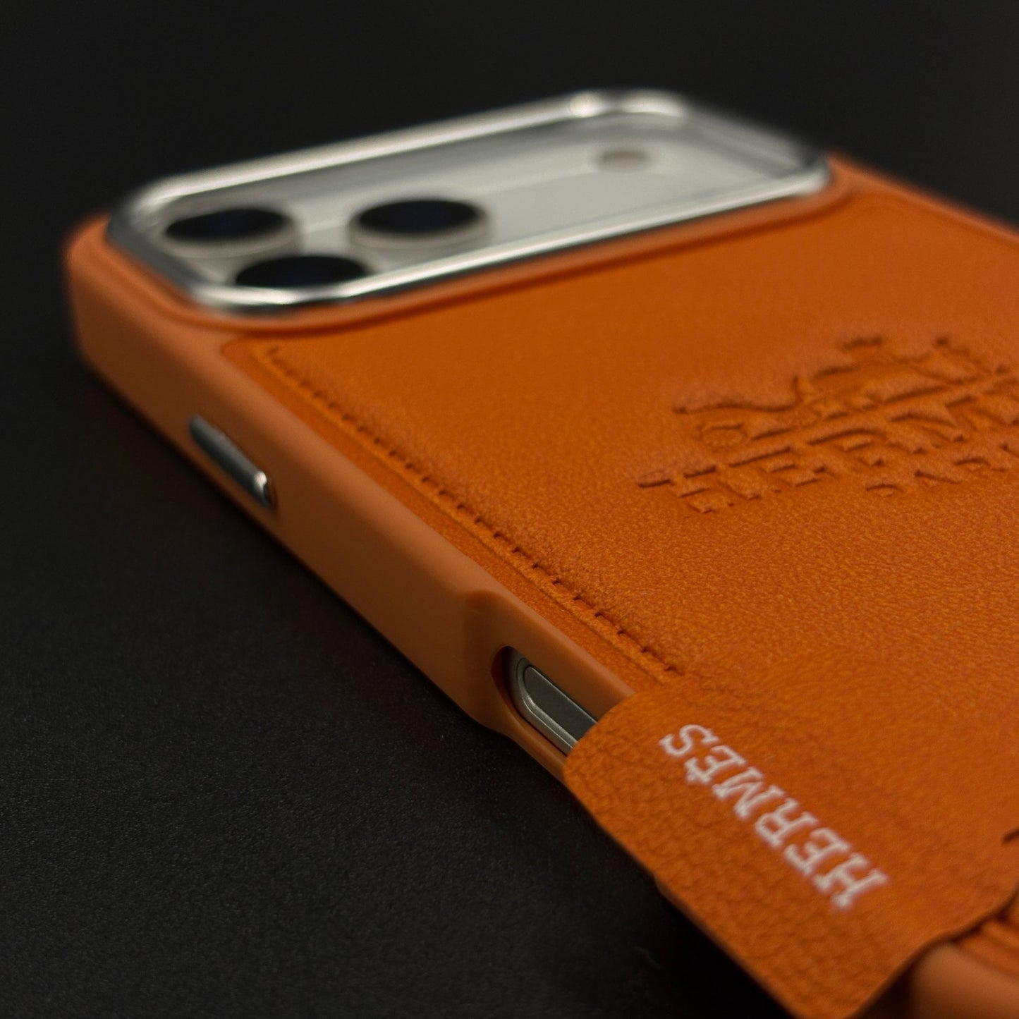 HMS Paris Embossed Leather Case for iPhone 17 Series