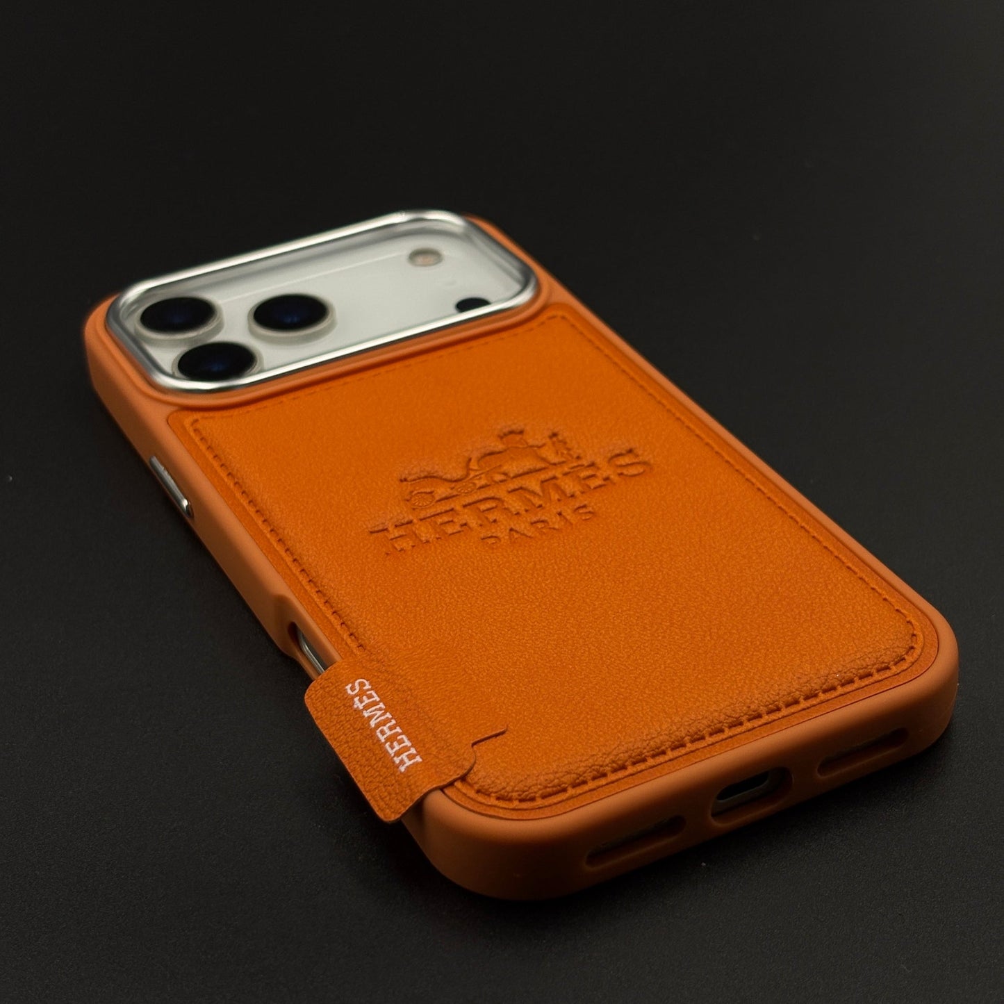 HMS Paris Embossed Leather Case for iPhone 17 Series