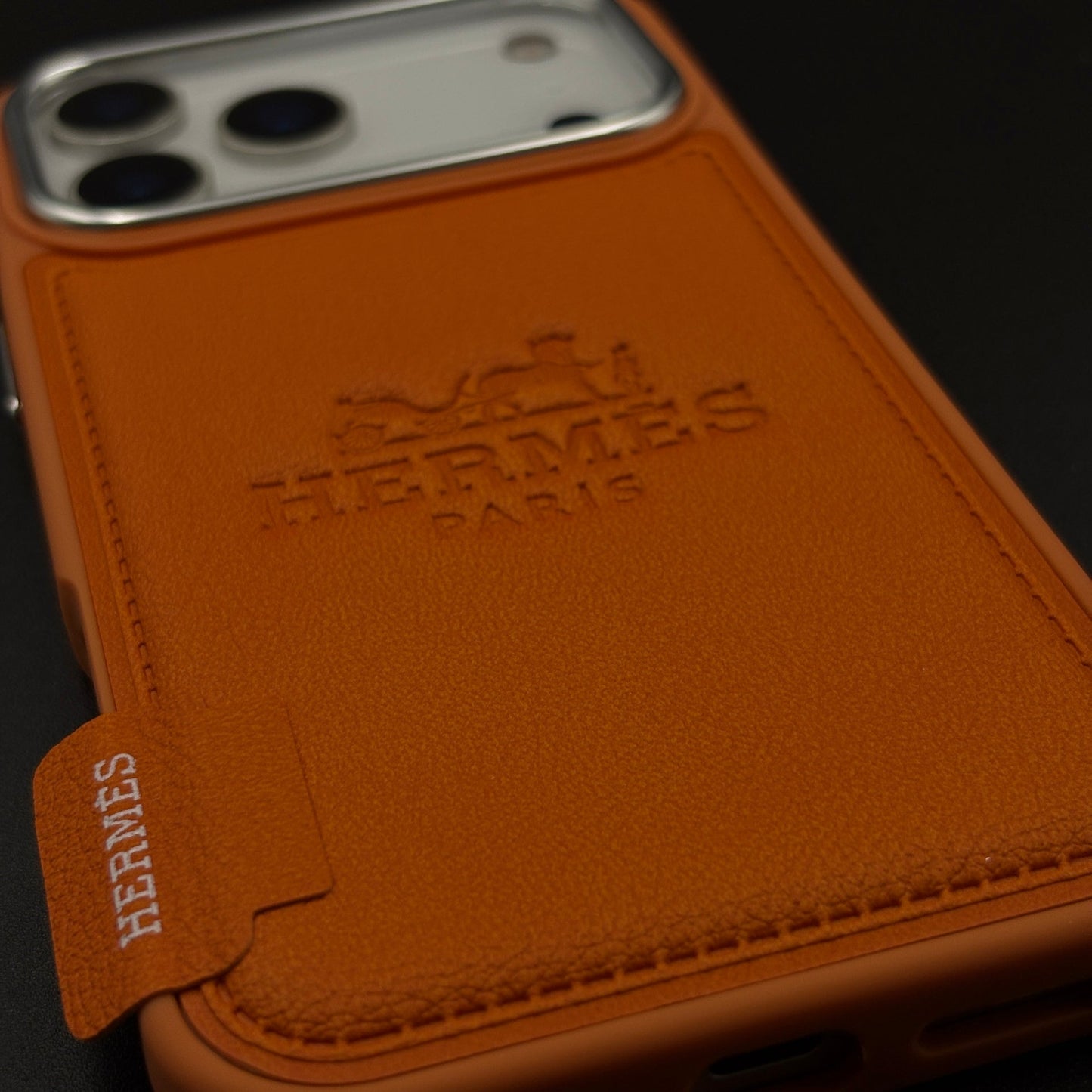 HMS Paris Embossed Leather Case for iPhone 17 Series