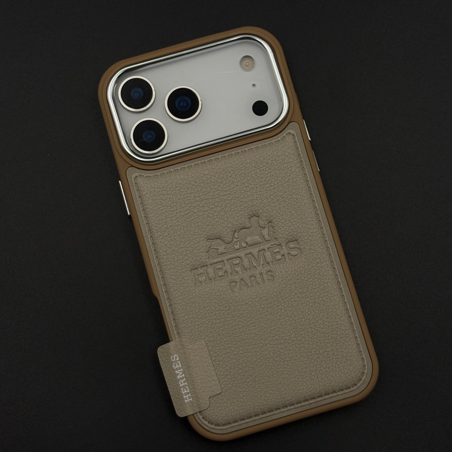HMS Paris Embossed Leather Case for iPhone 17 Series
