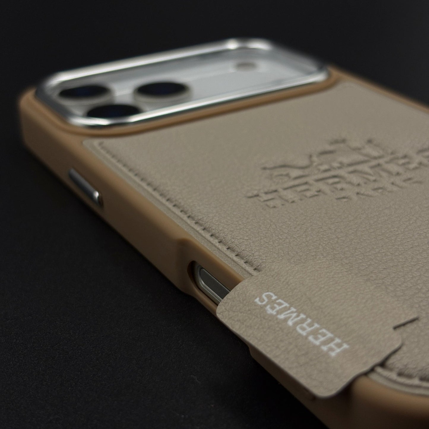 HMS Paris Embossed Leather Case for iPhone 17 Series