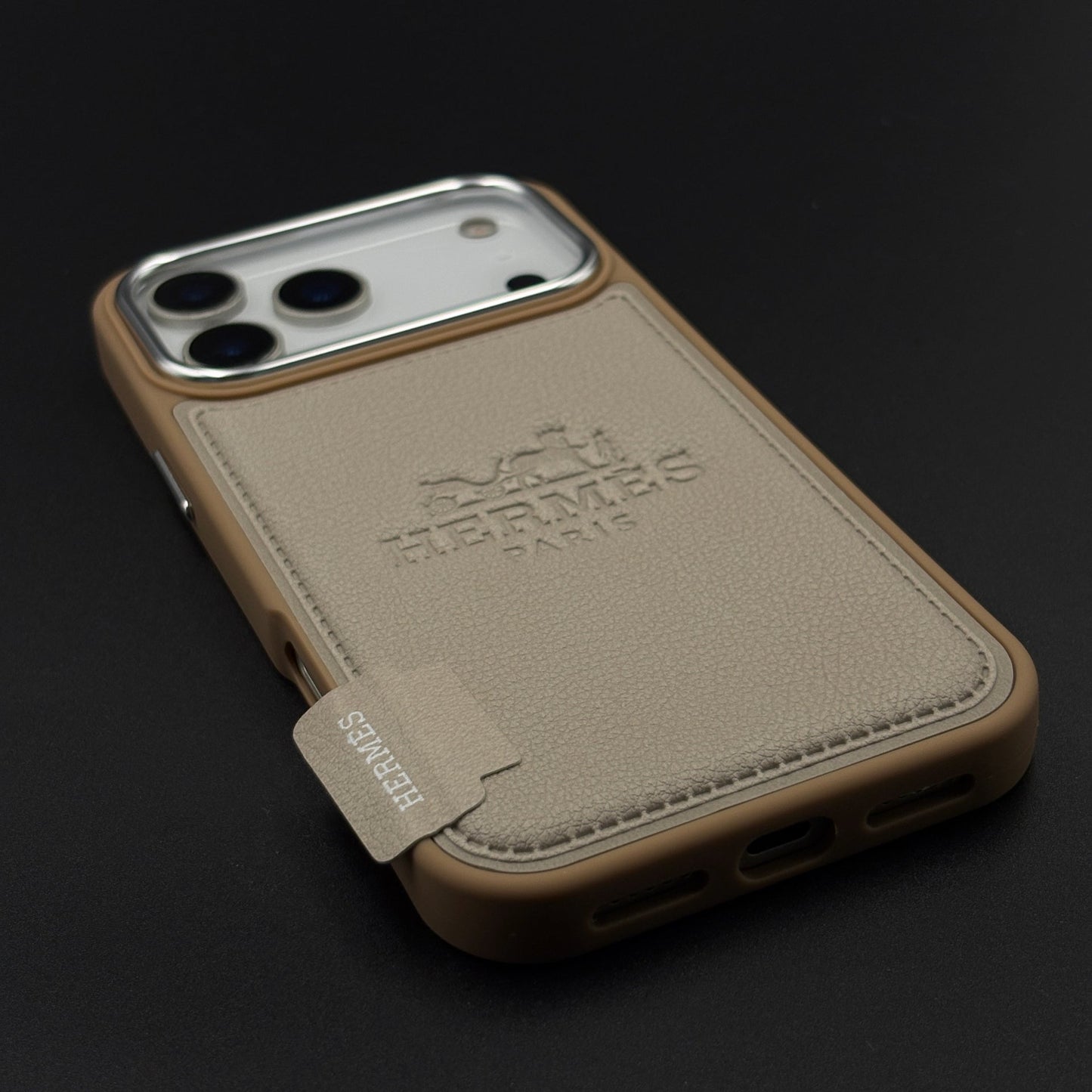 HMS Paris Embossed Leather Case for iPhone 17 Series
