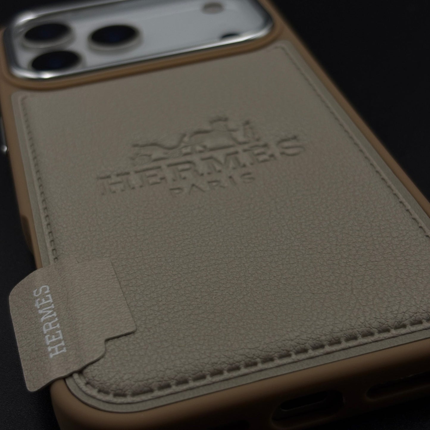 HMS Paris Embossed Leather Case for iPhone 17 Series