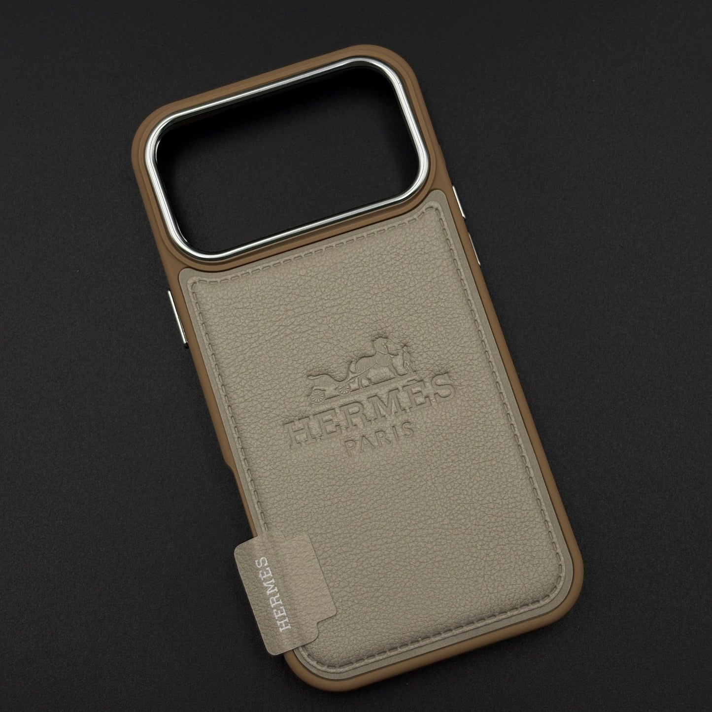 HMS Paris Embossed Leather Case for iPhone 17 Series