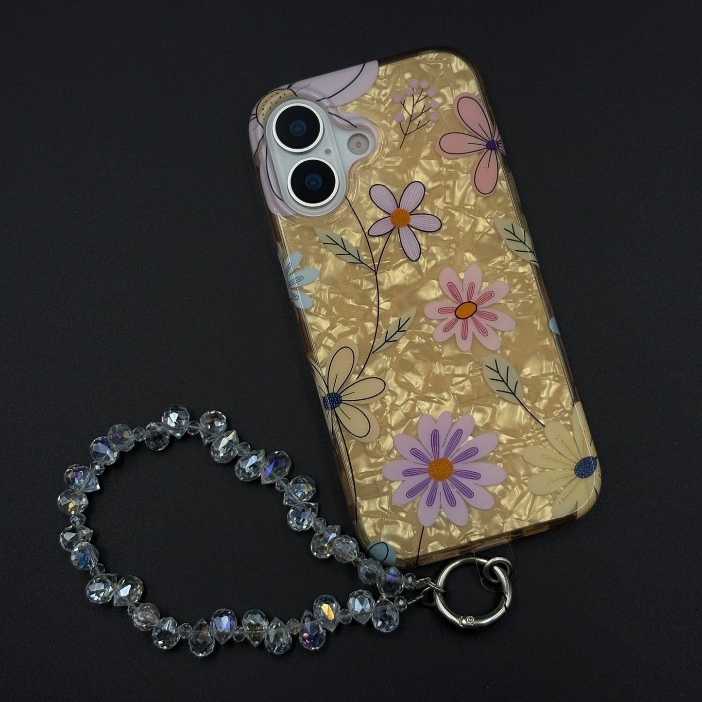 Blossom Bloom Mosaic with Sling Mobile Case Cover for iPhone 17