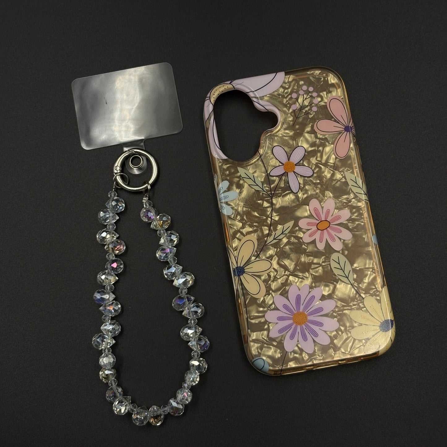Blossom Bloom Mosaic with Sling Mobile Case Cover for iPhone 17