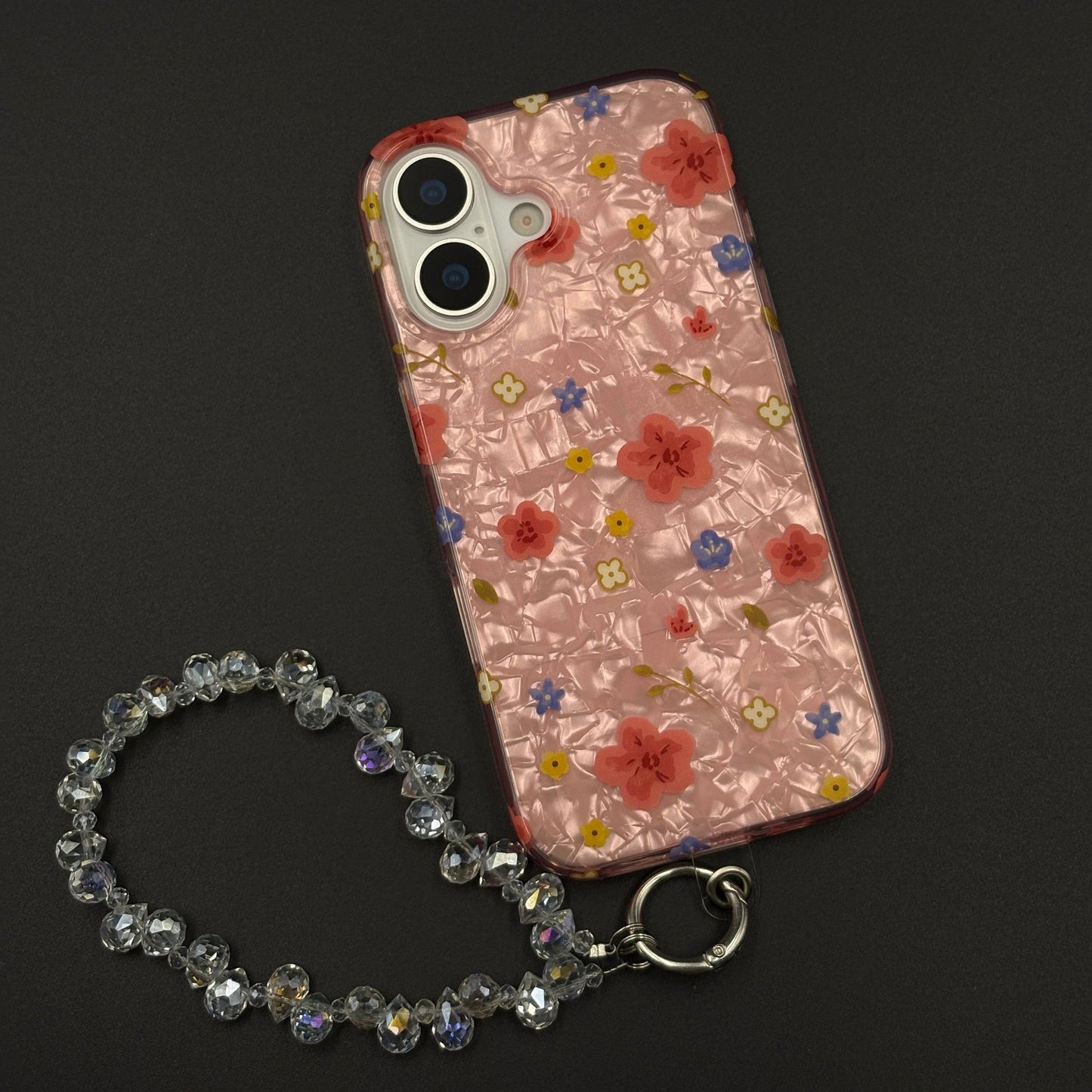 Blossom Bloom Mosaic with Sling Mobile Case Cover for iPhone 17