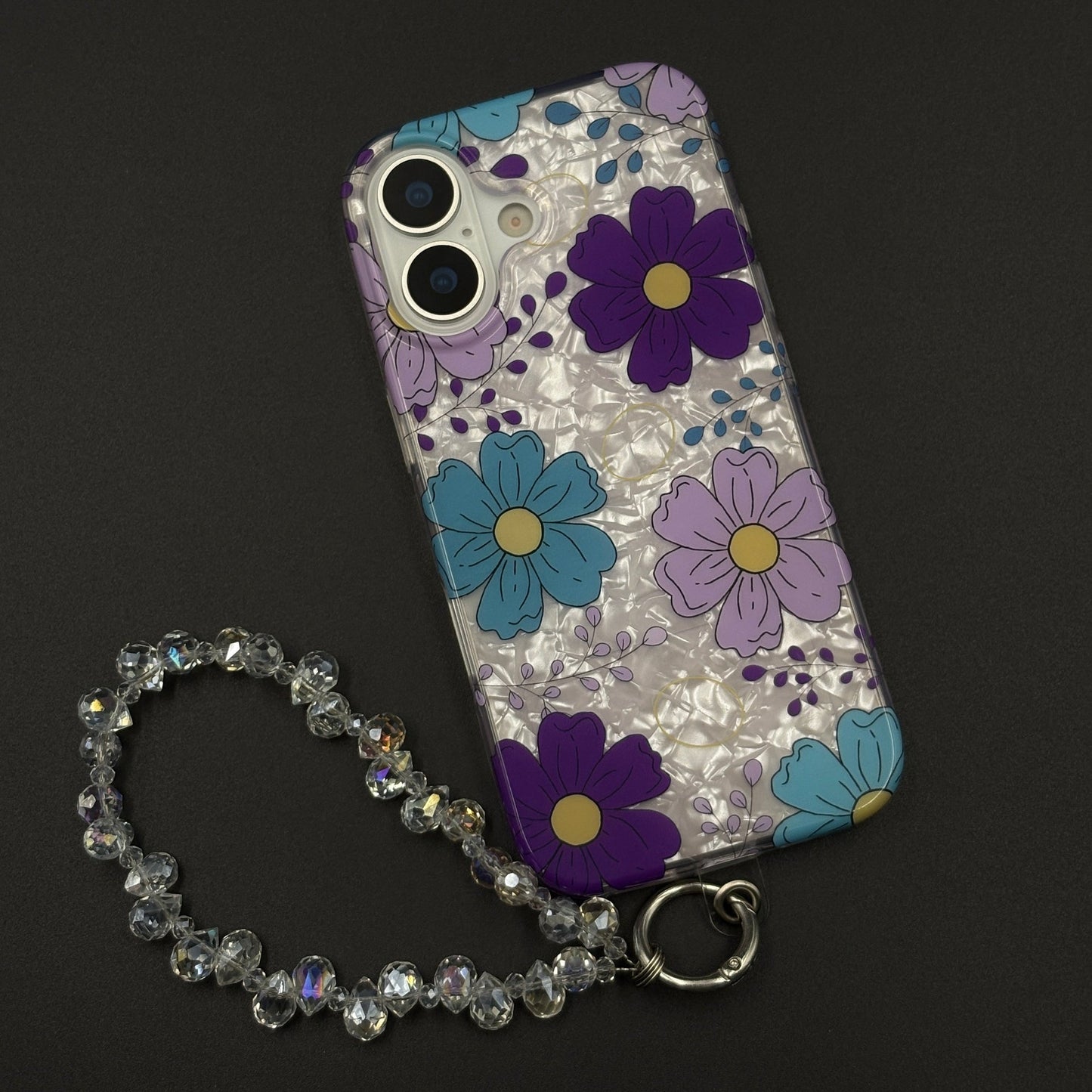 Blossom Bloom Mosaic with Sling Mobile Case Cover for iPhone 17