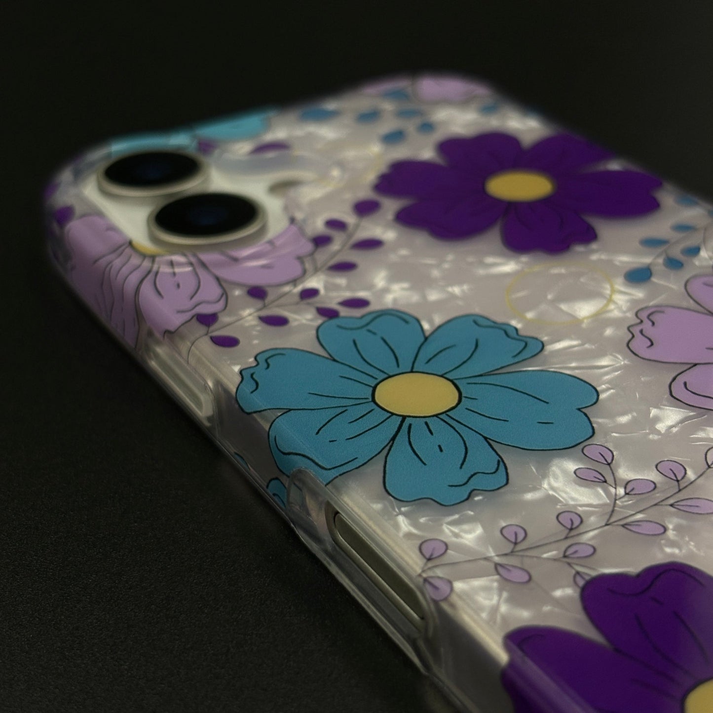 Blossom Bloom Mosaic with Sling Mobile Case Cover for iPhone 17