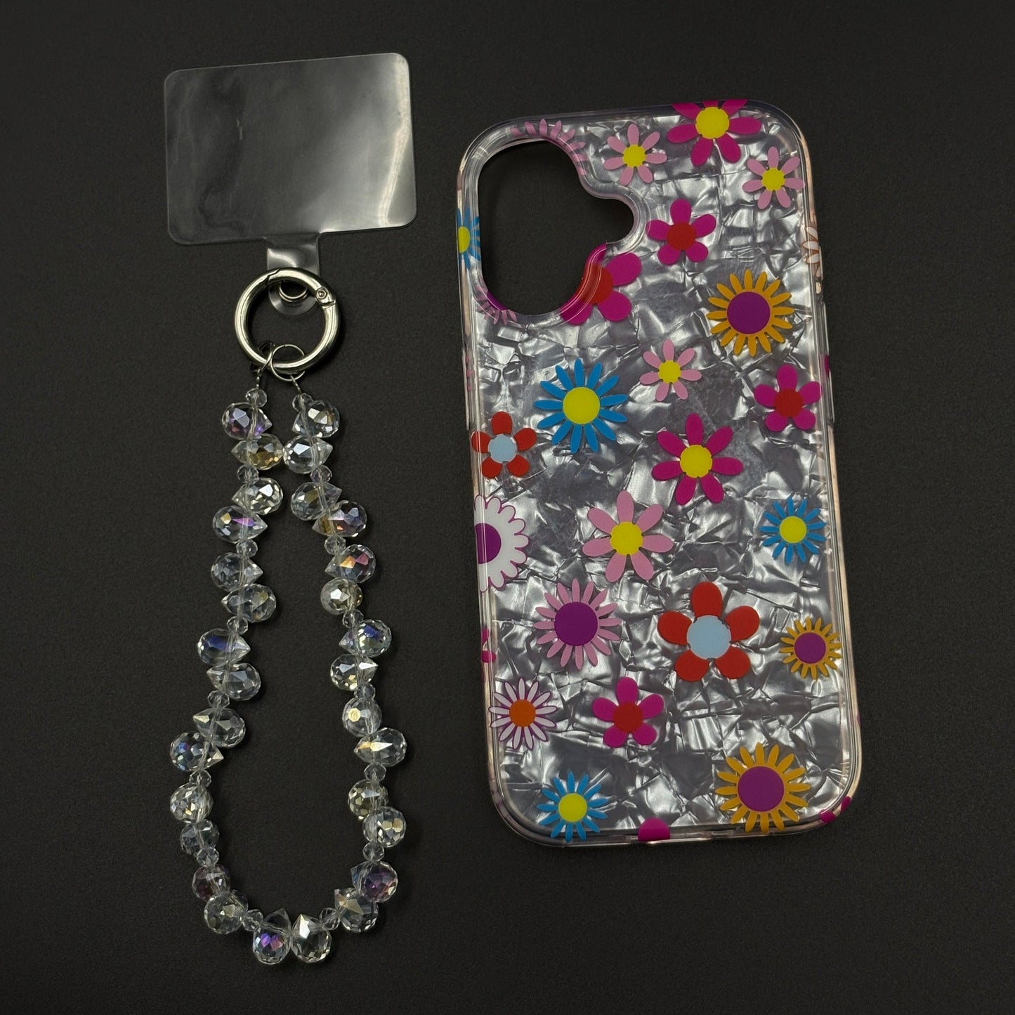 Blossom Bloom Mosaic with Sling Mobile Case Cover for iPhone 17