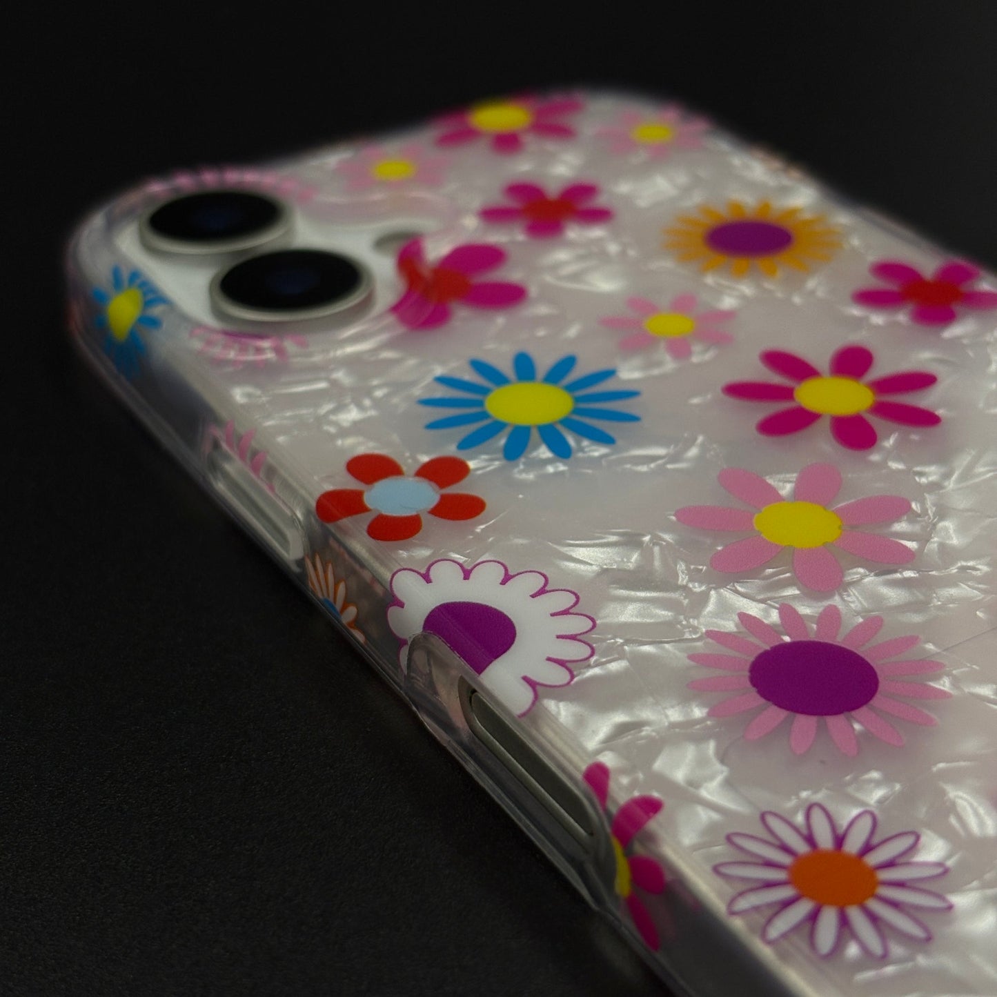 Blossom Bloom Mosaic with Sling Mobile Case Cover for iPhone 17