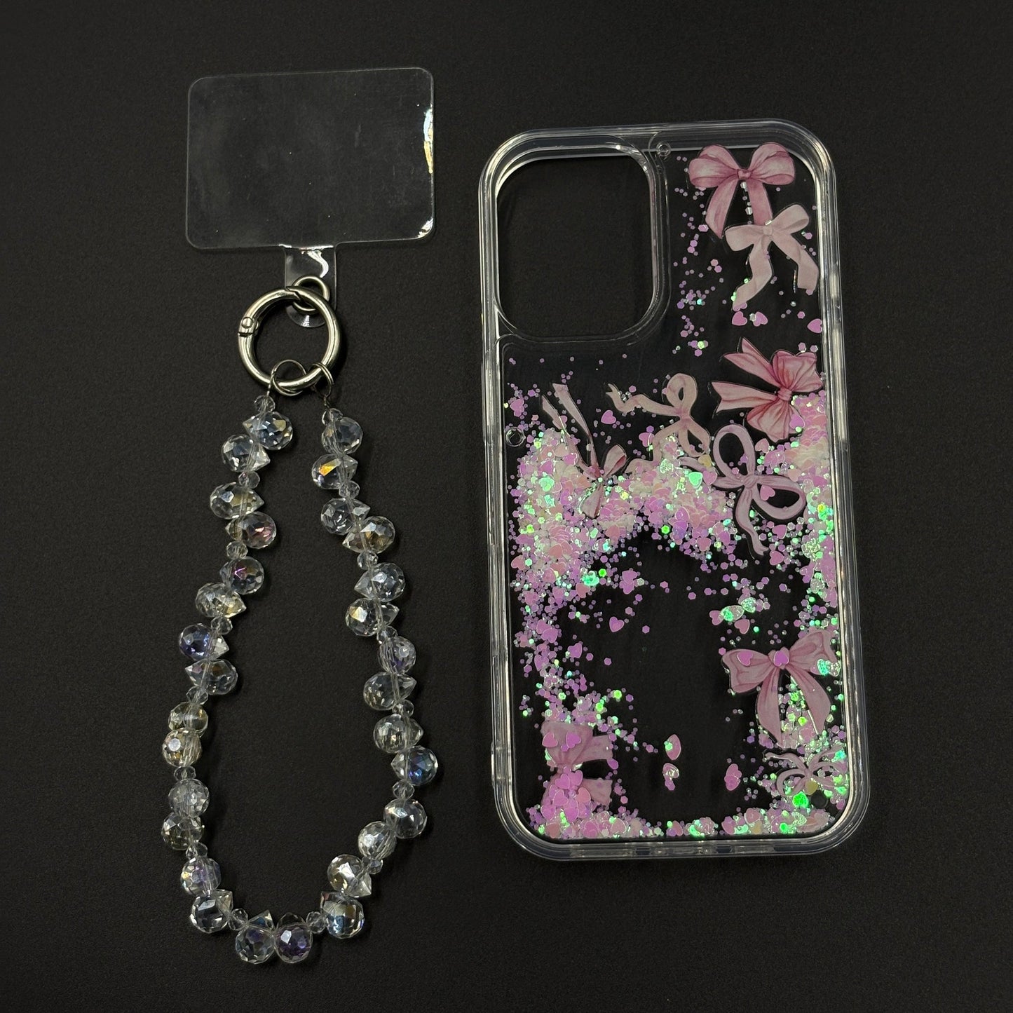 Bow & Butterfly Bloom Confetti Floating Mobile Case Cover for iPhone 17