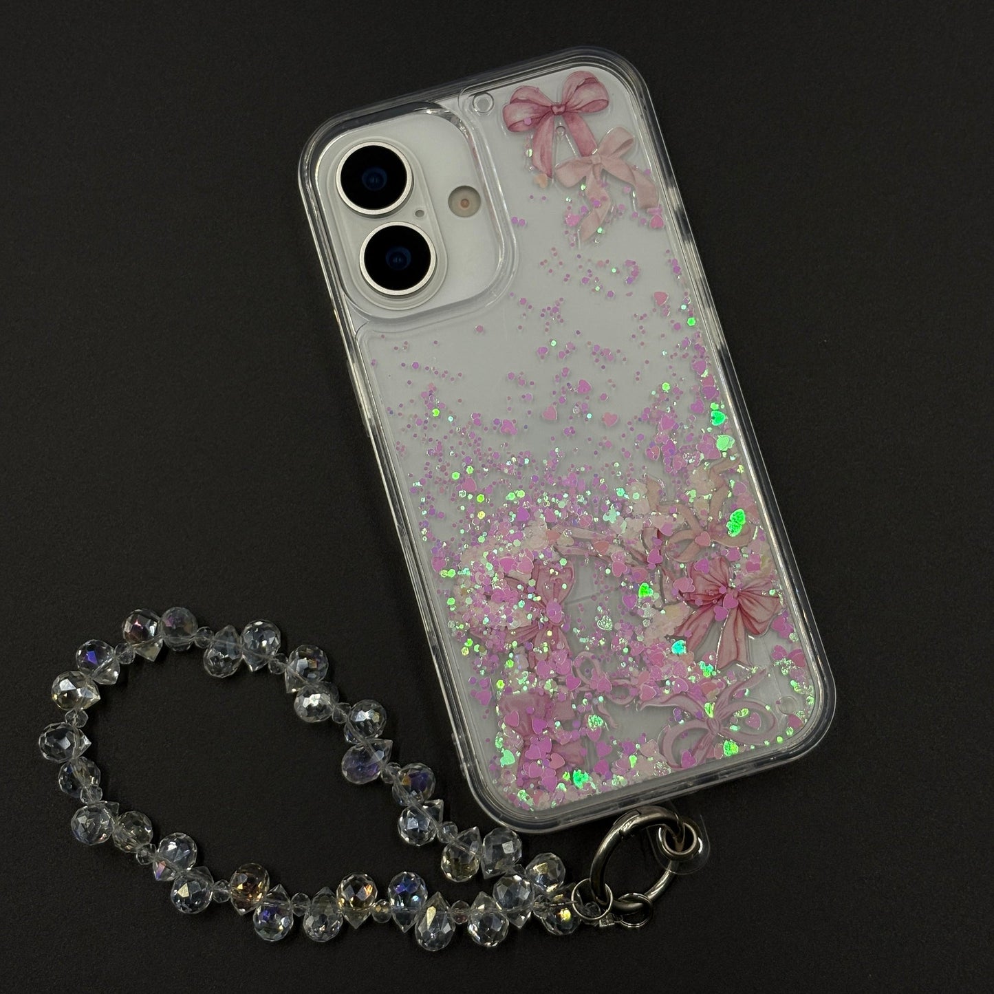 Bow & Butterfly Bloom Confetti Floating Mobile Case Cover for iPhone 17