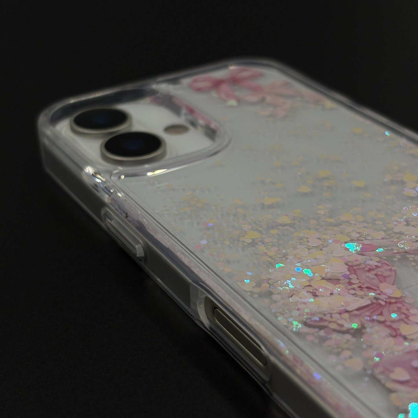 Bow & Butterfly Bloom Confetti Floating Mobile Case Cover for iPhone 17