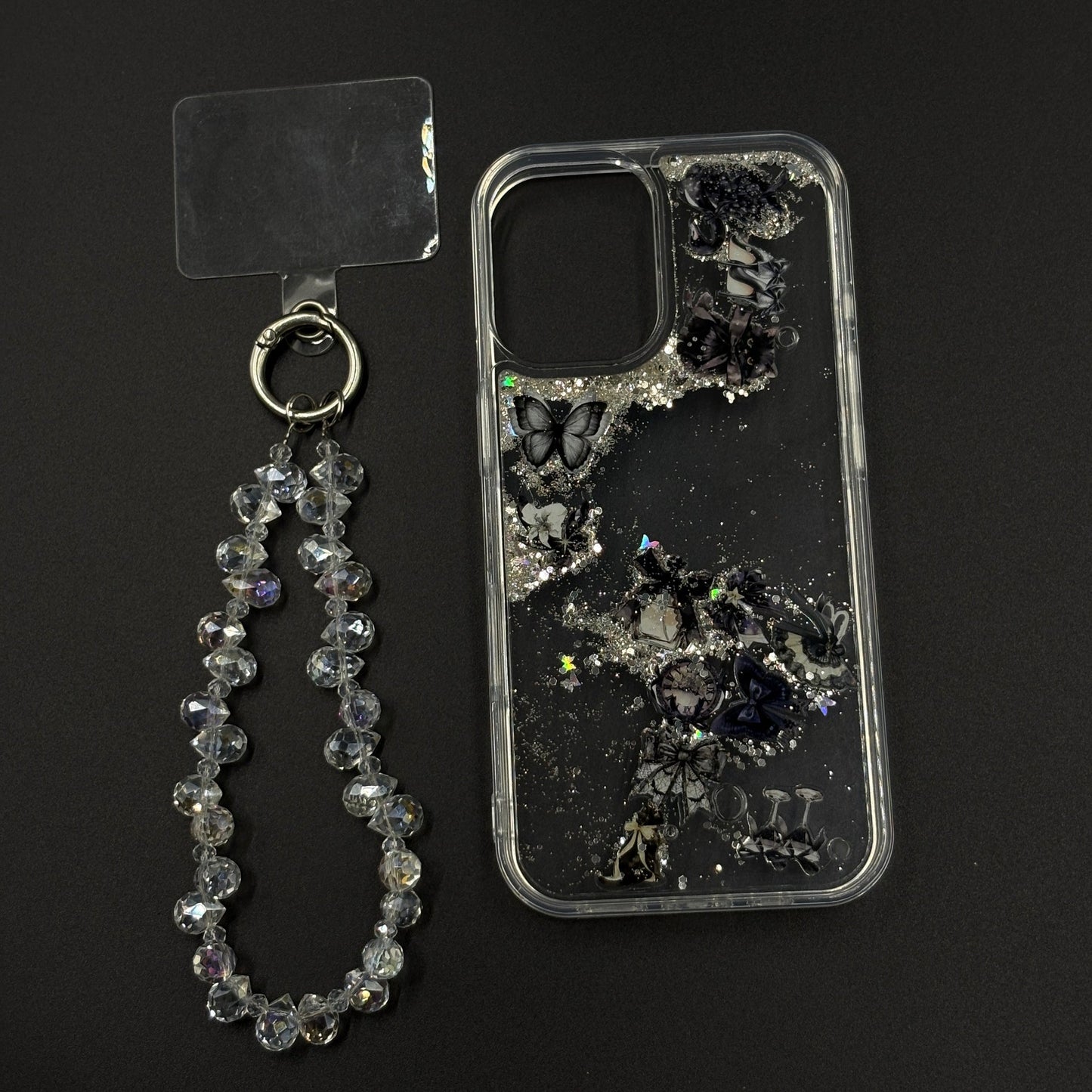 Bow & Butterfly Bloom Confetti Floating Mobile Case Cover for iPhone 17