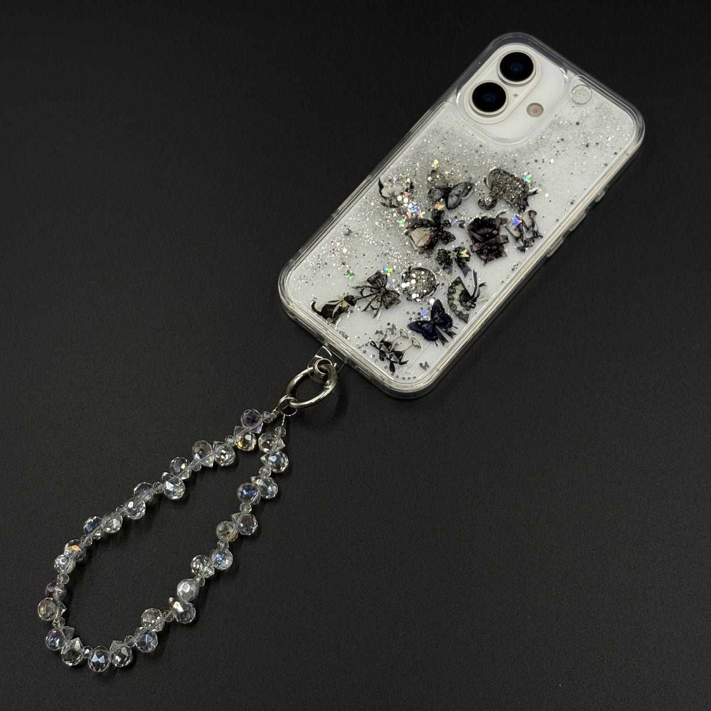 Bow & Butterfly Bloom Confetti Floating Mobile Case Cover for iPhone 17