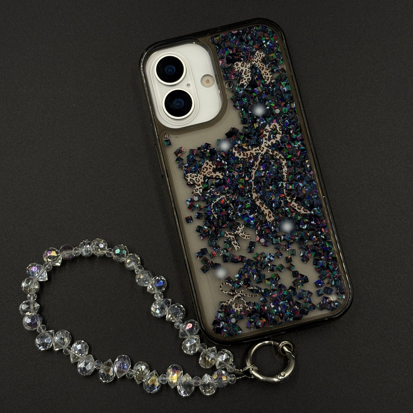 Bow & Butterfly Bloom Confetti Floating Mobile Case Cover for iPhone 17