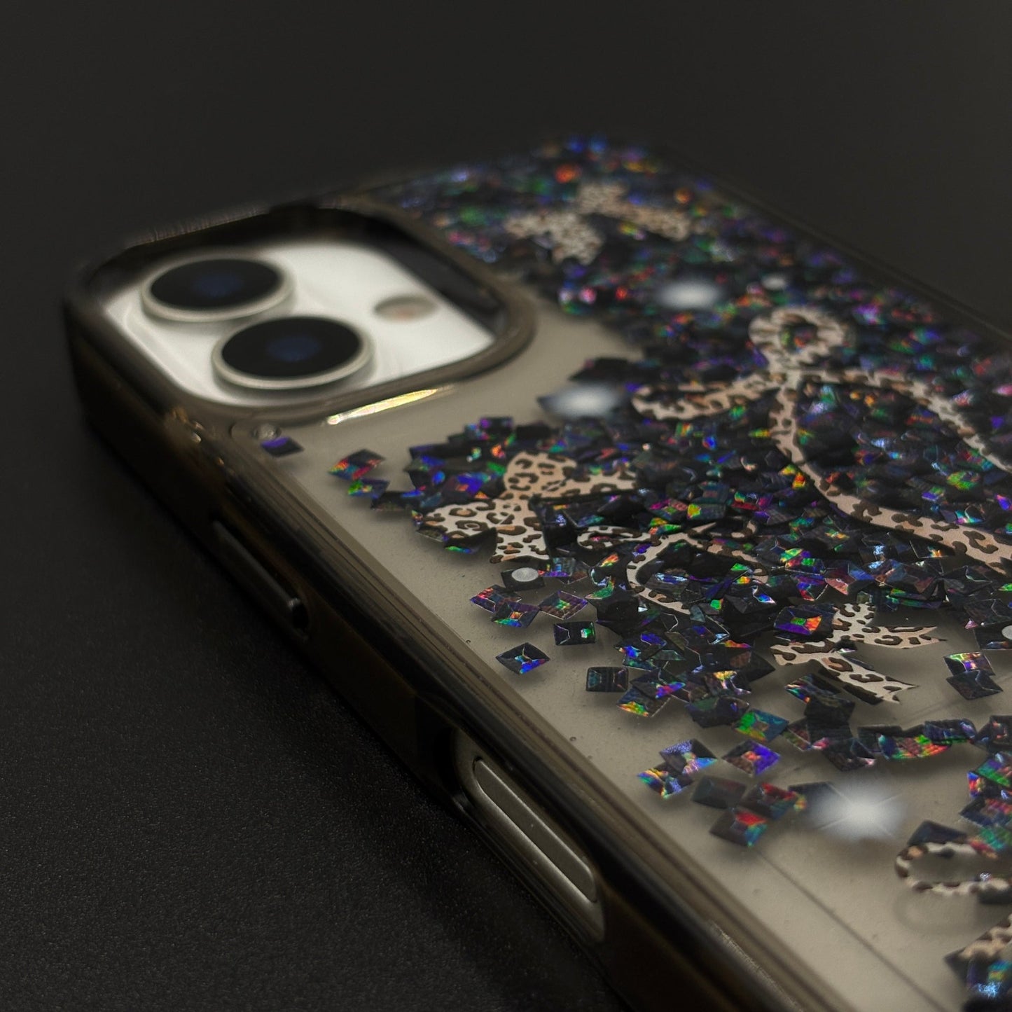 Bow & Butterfly Bloom Confetti Floating Mobile Case Cover for iPhone 17