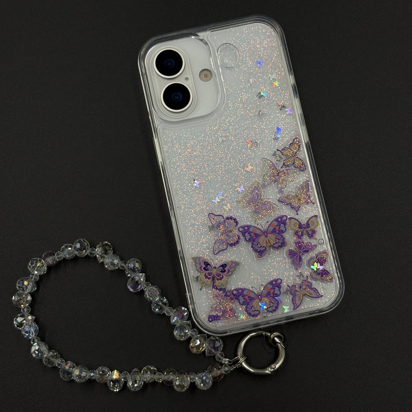 Bow & Butterfly Bloom Confetti Floating Mobile Case Cover for iPhone 17