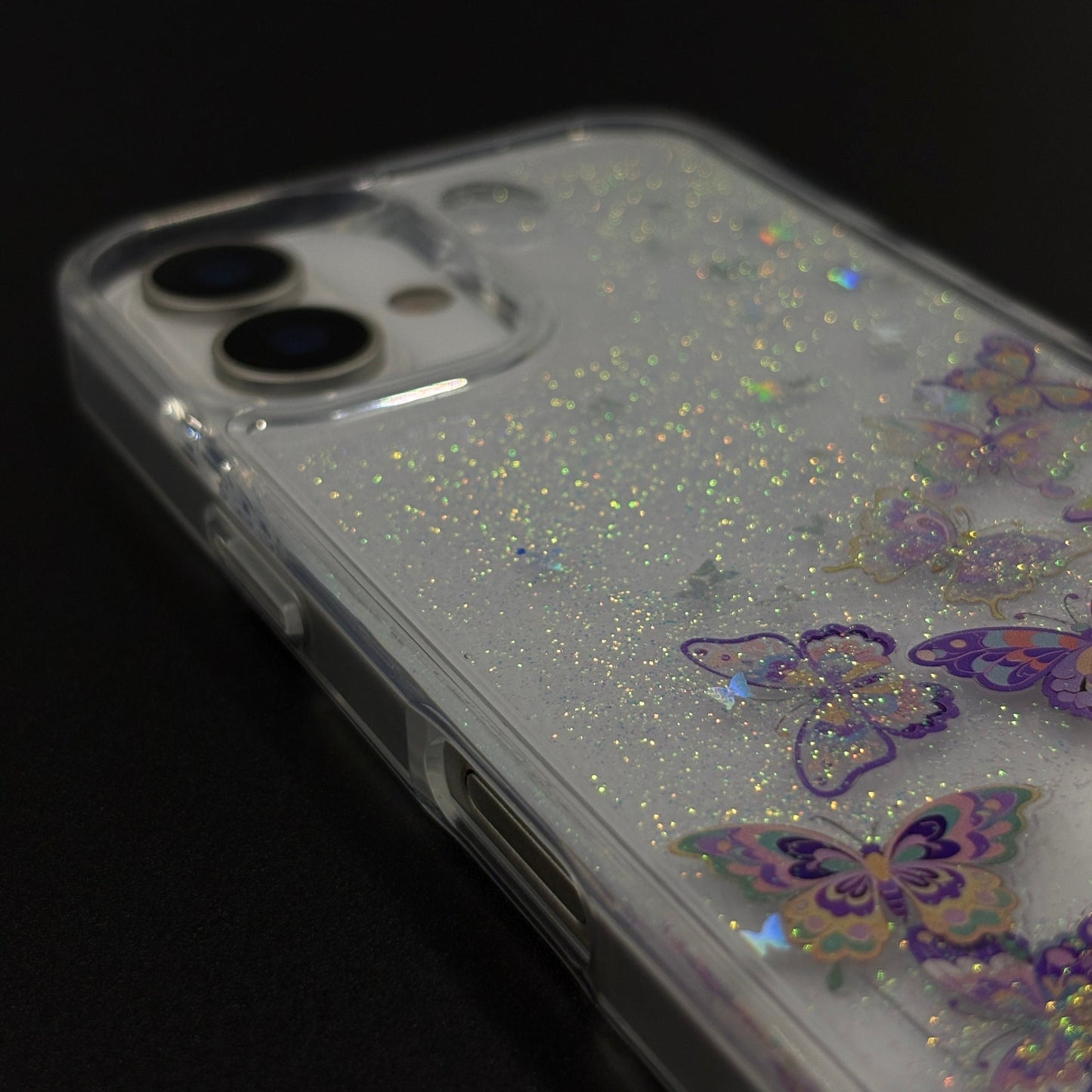 Bow & Butterfly Bloom Confetti Floating Mobile Case Cover for iPhone 17